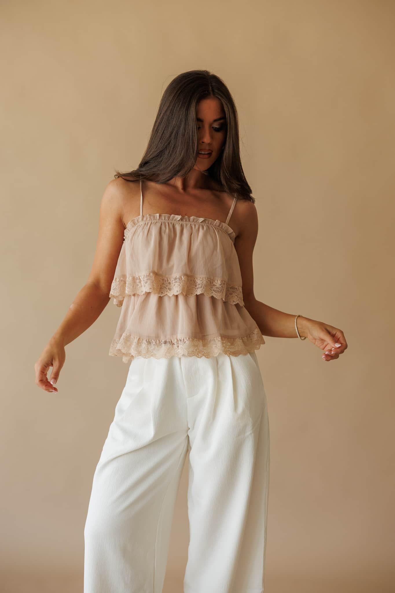 Blushing Romance Lace Top
