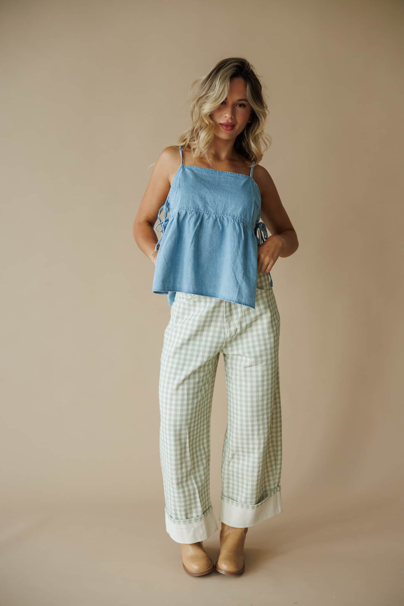 Chambray Crush Top