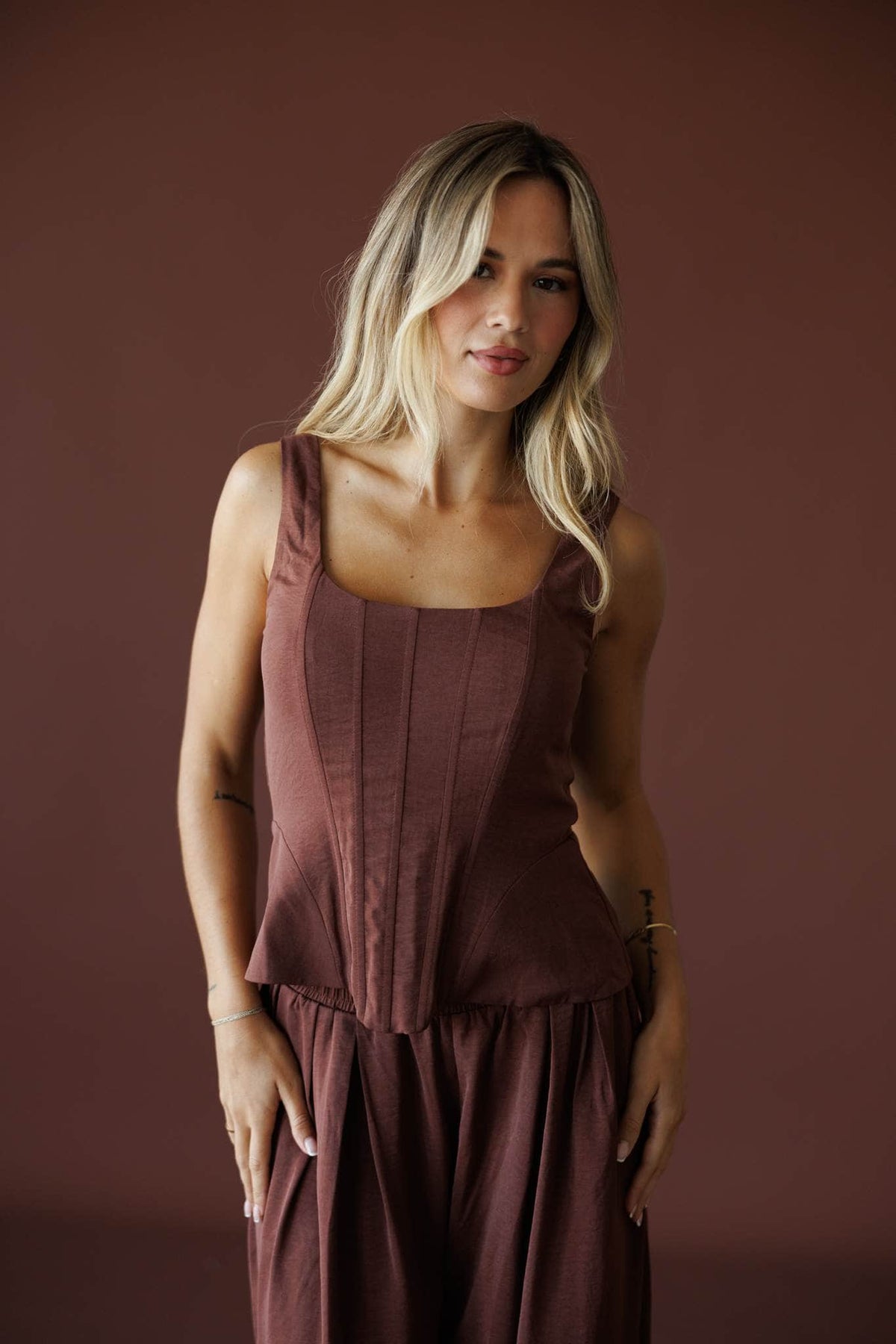 Opening Night Satin Corset Top