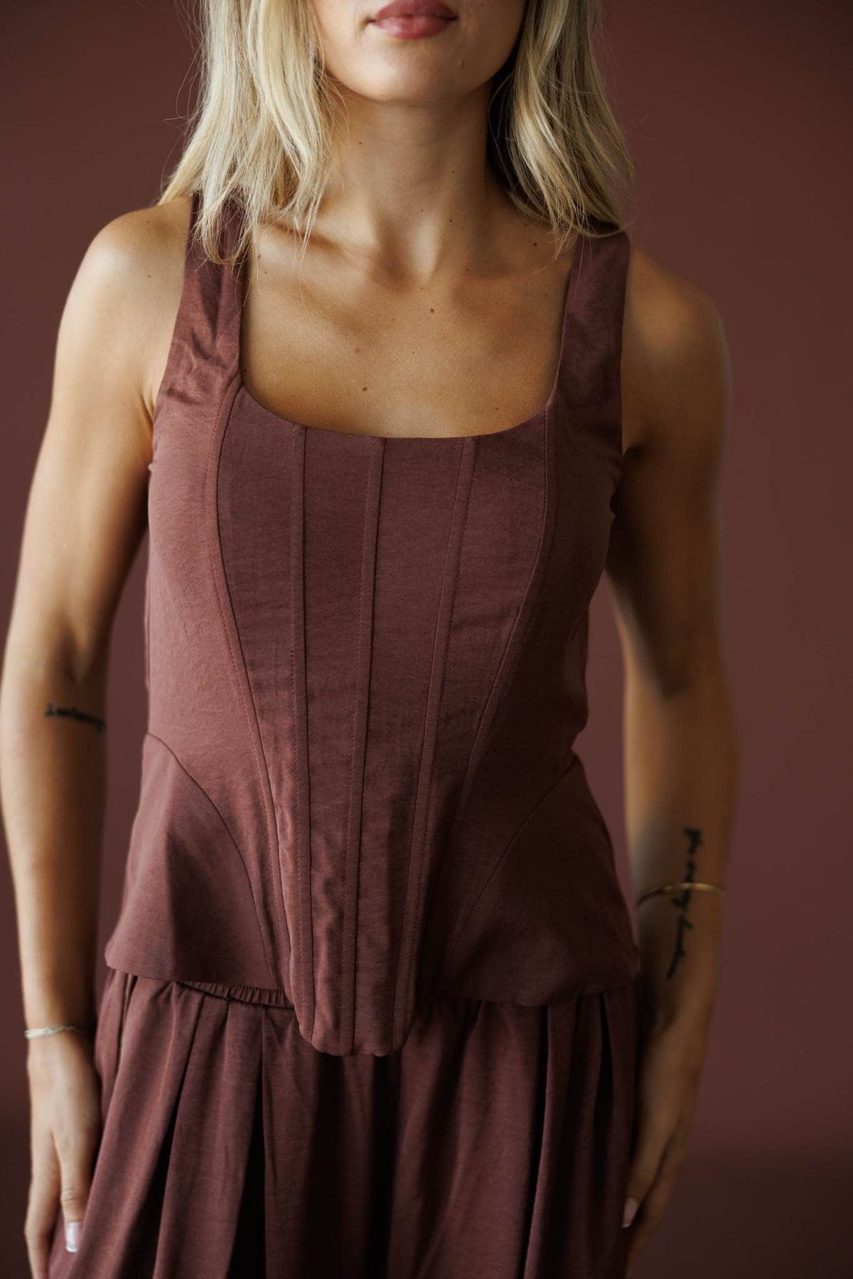 Opening Night Satin Corset Top