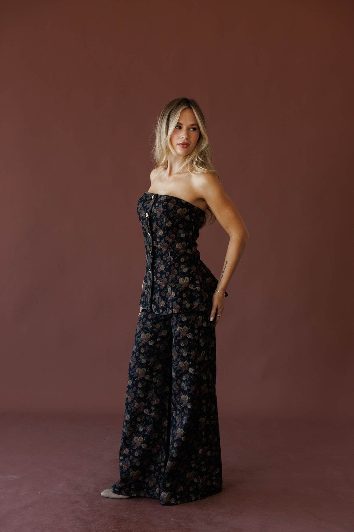 Multicolour floral pants