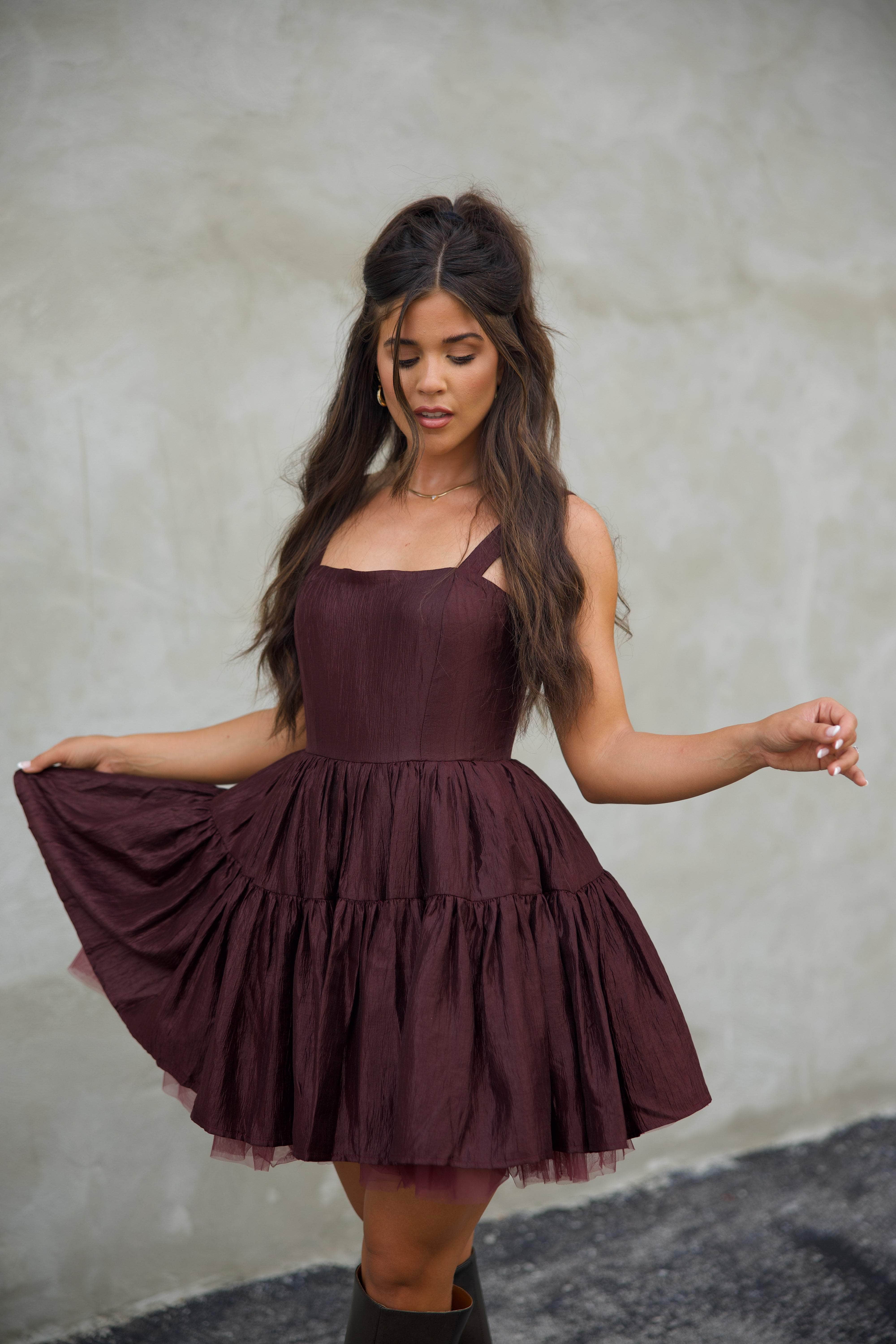 Plum Perfect Mini Dress