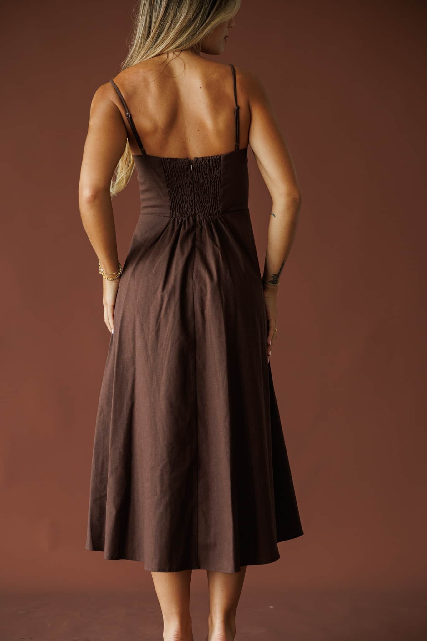 August Lane Linen Dress