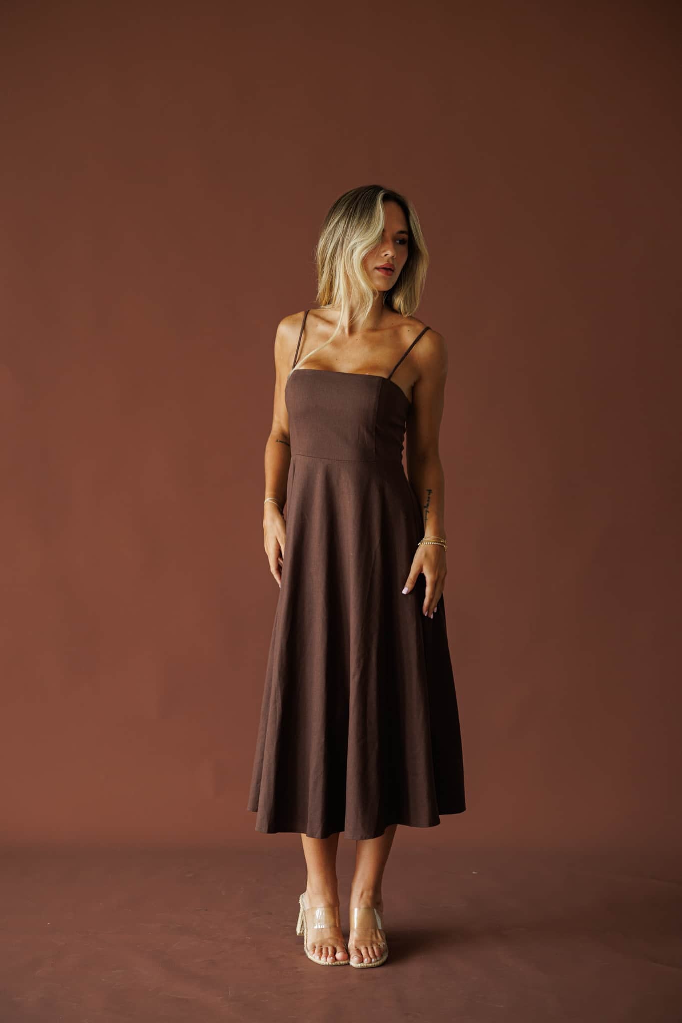 August Lane Linen Dress