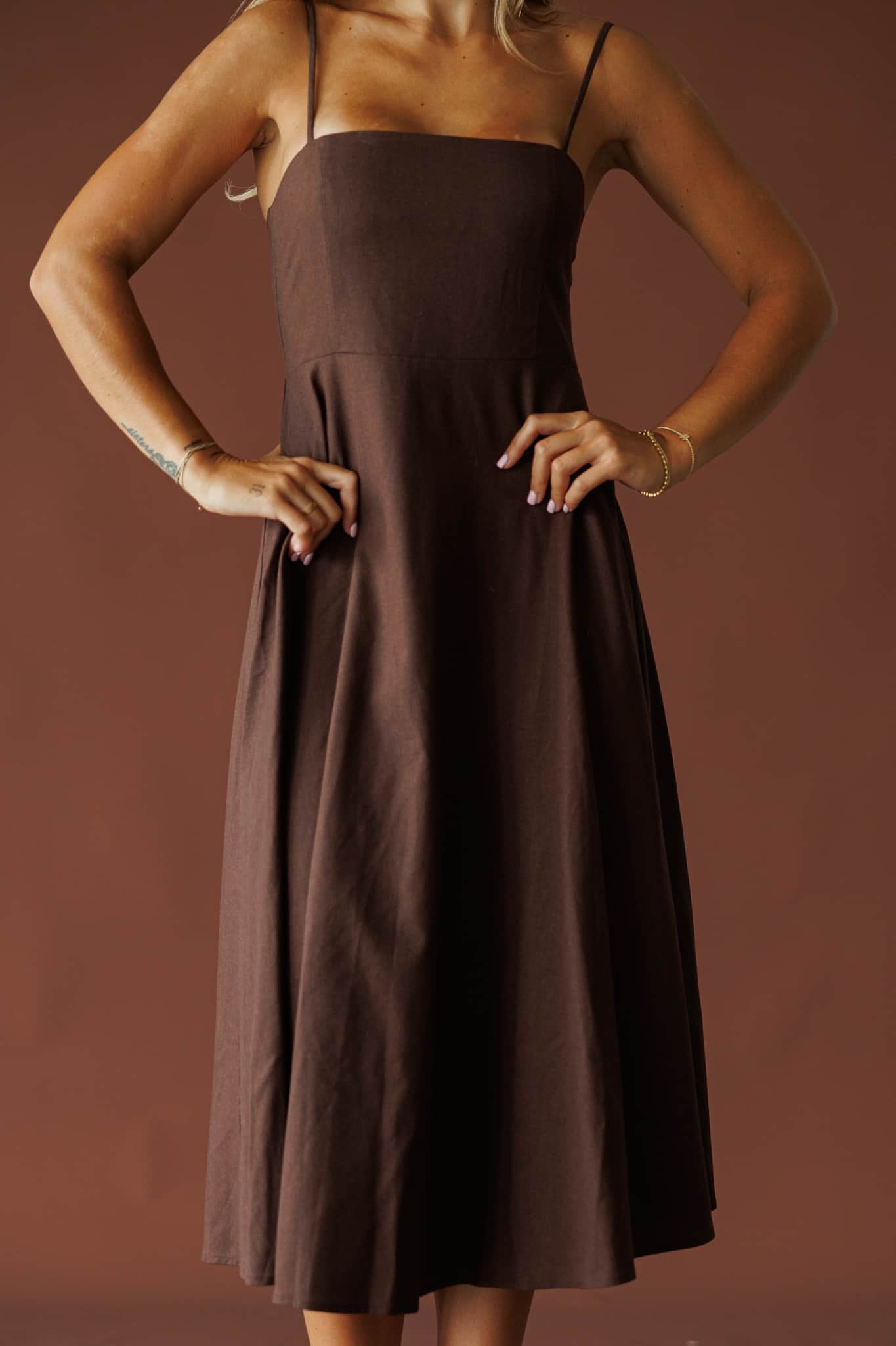 August Lane Linen Dress