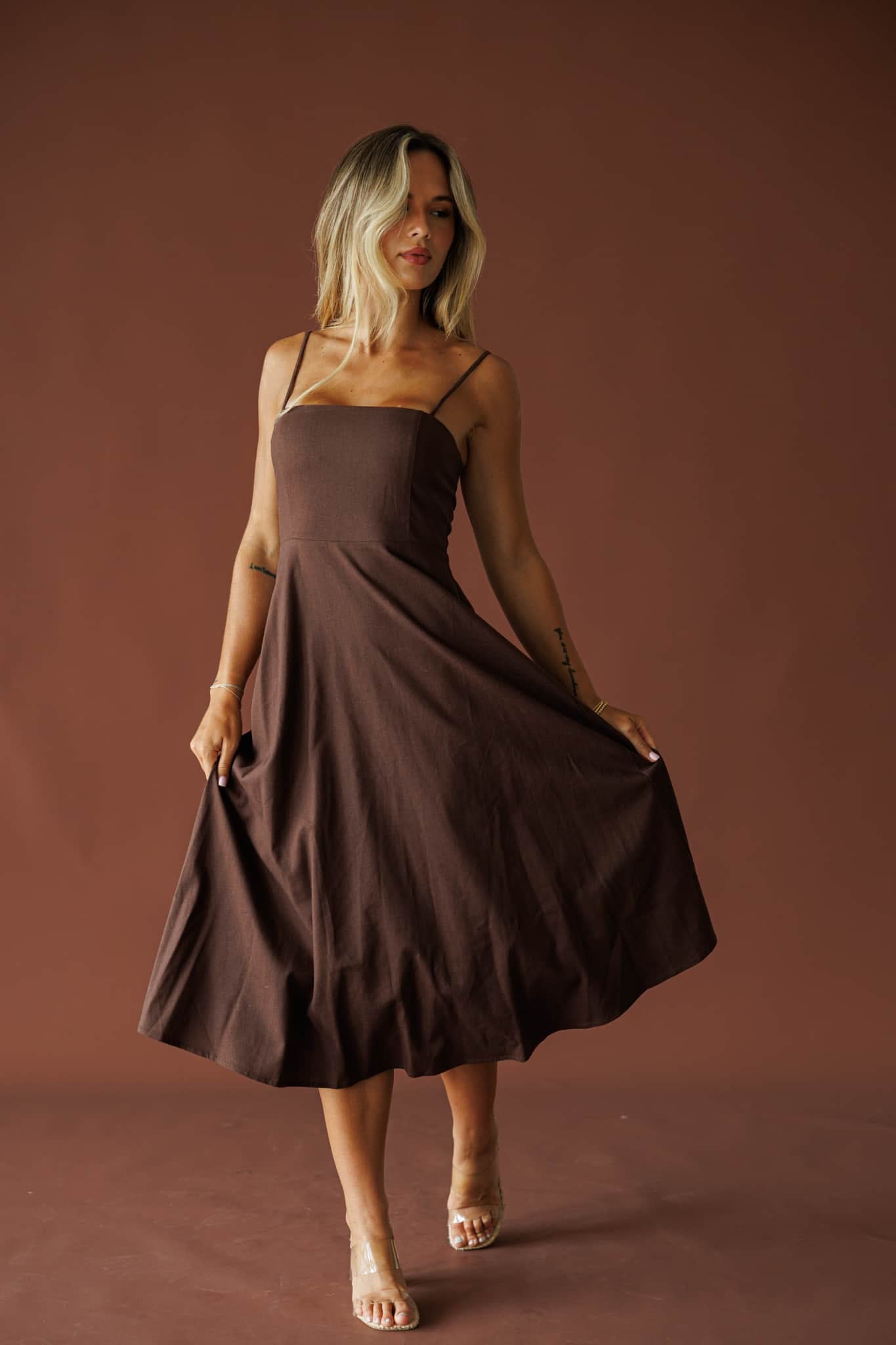 August Lane Linen Dress