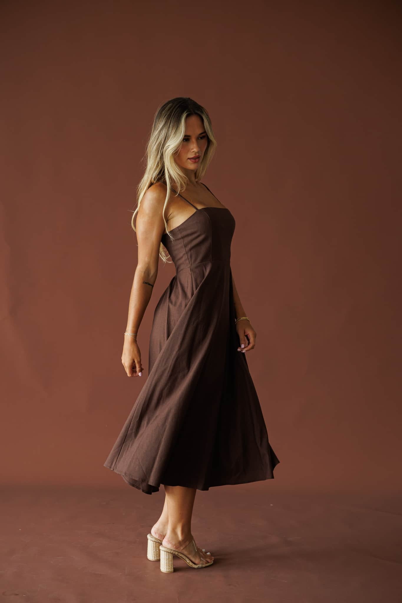 August Lane Linen Dress