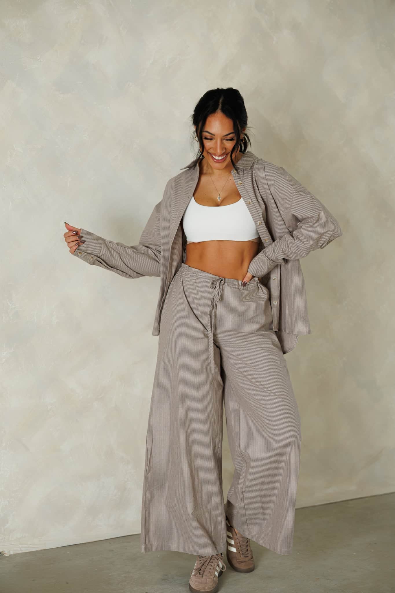 Second Cup Striped Pants