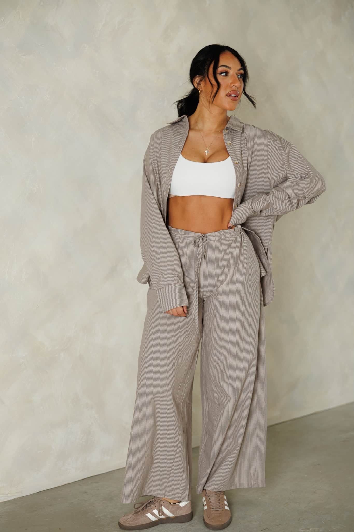 Second Cup Striped Pants