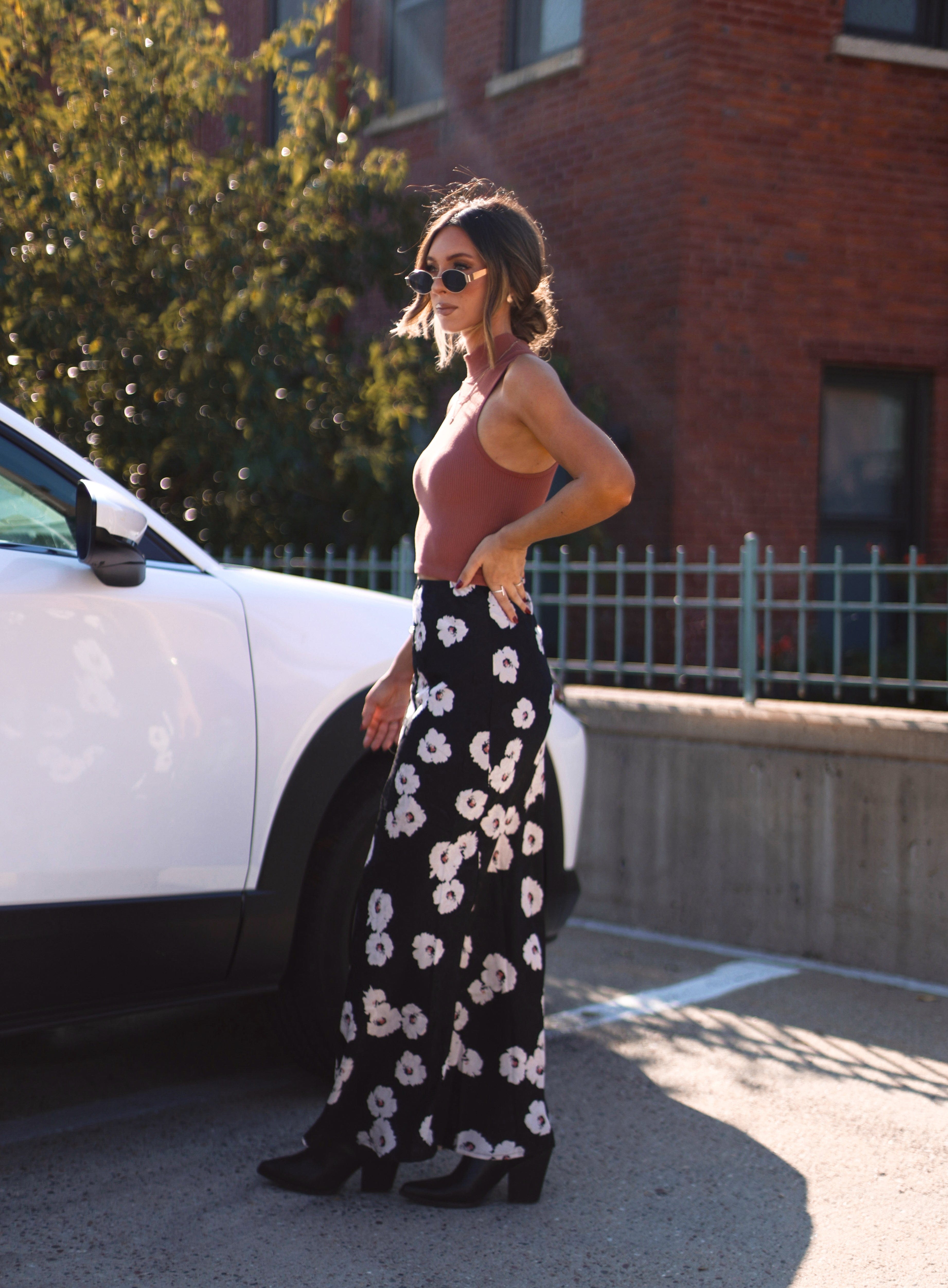 Secret Rumor Floral Skirt Promesa