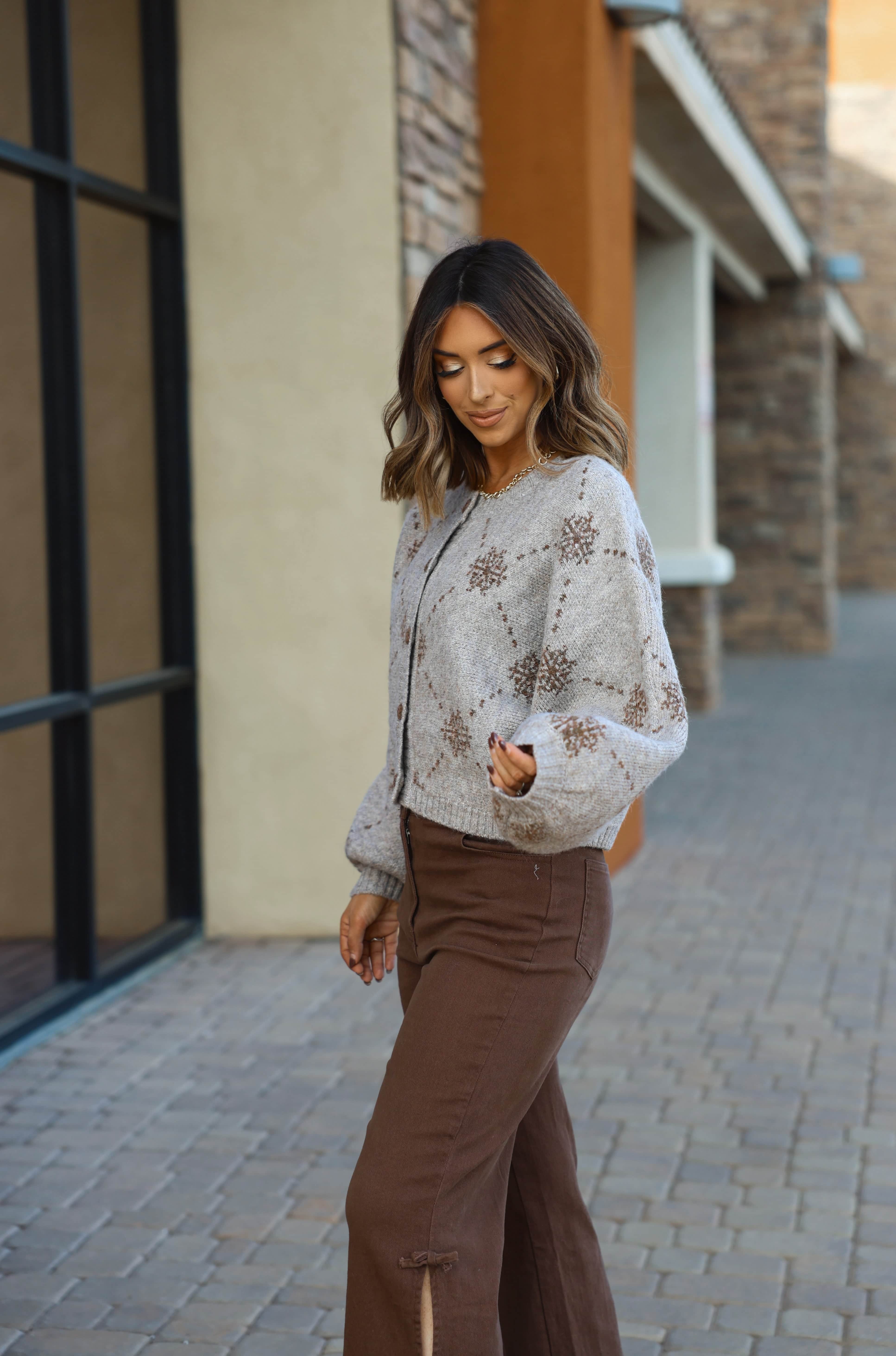 Snowflake Sweater Cardigan