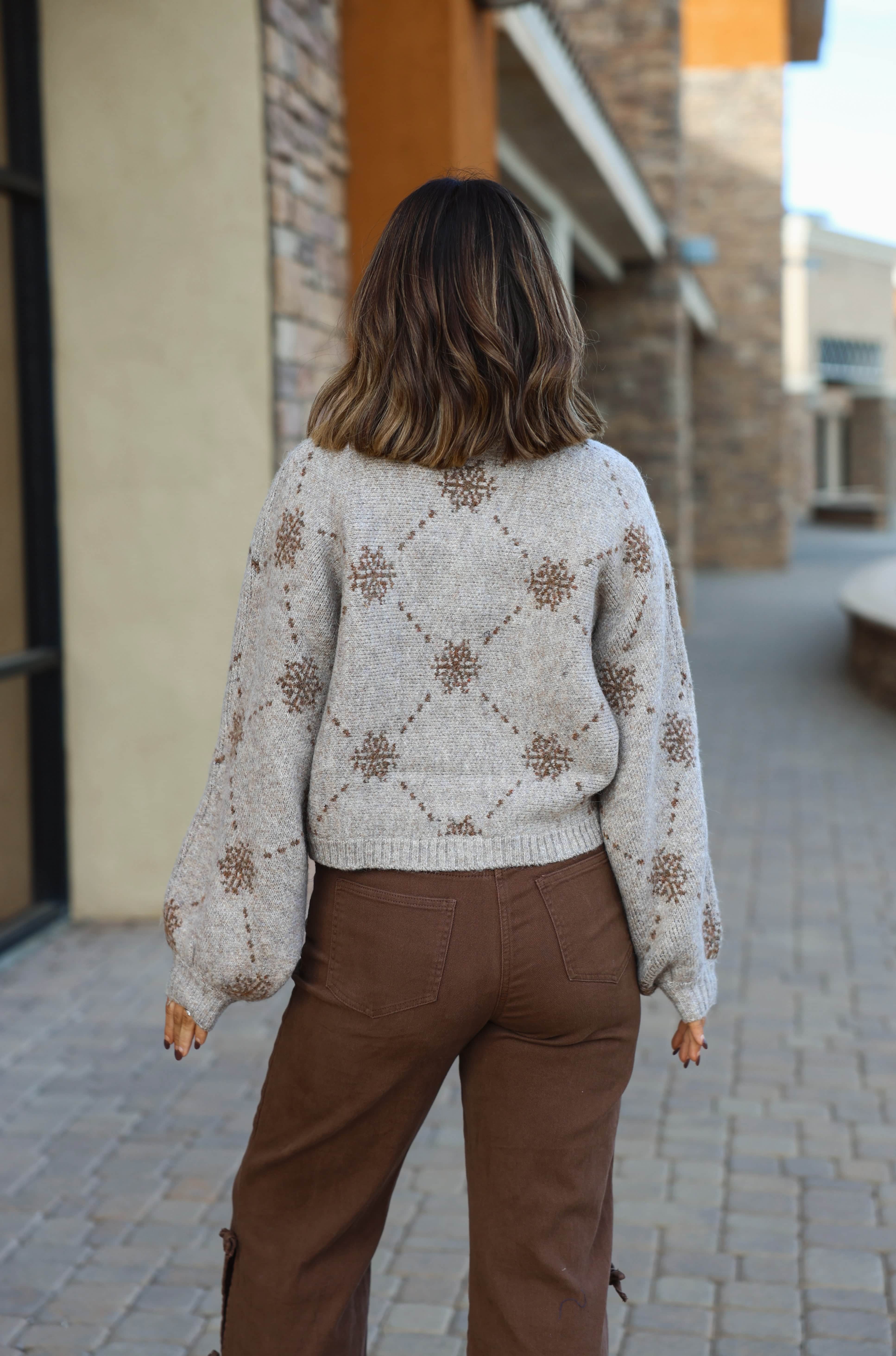 Snowflake Sweater Cardigan