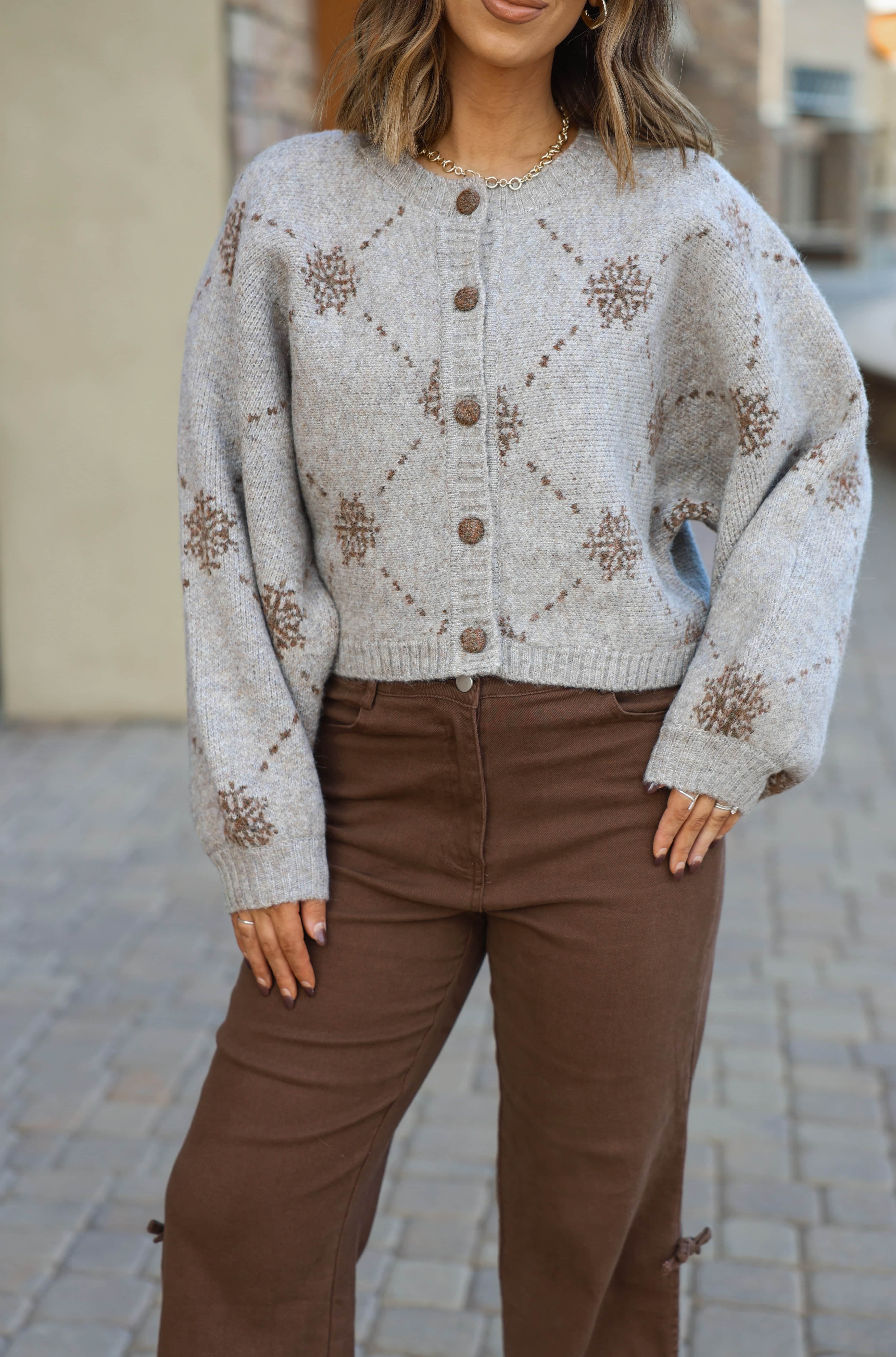 Snowflake Sweater Cardigan