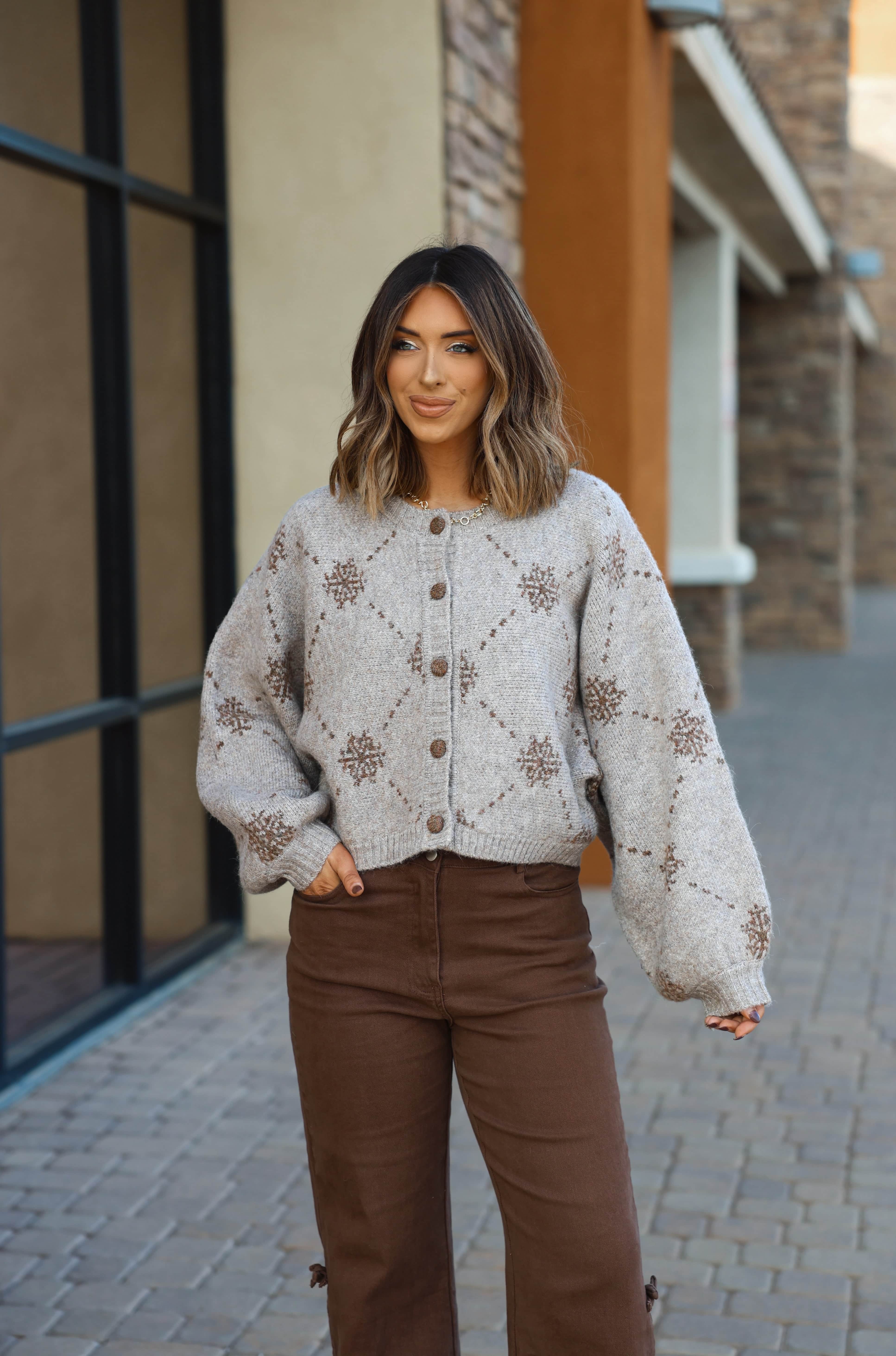 Snowflake Sweater Cardigan
