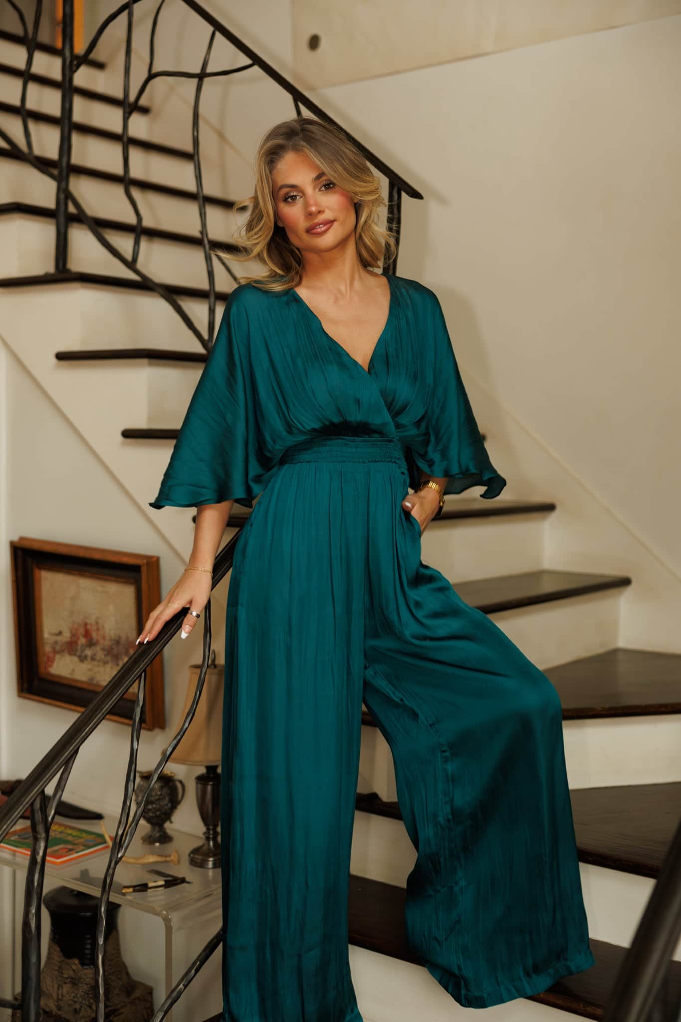 LOHEN （ローヘン）BAND COLOR JUMPSUIT I-70282K-RLK_GREY-D_4d1f56cf-