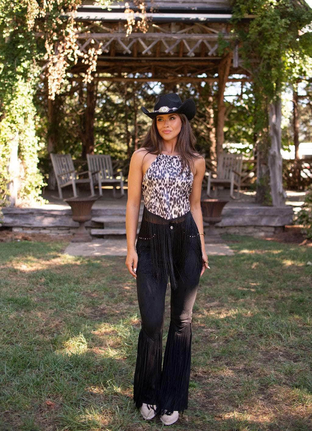 Giddy Up Glam Halter Neck Top