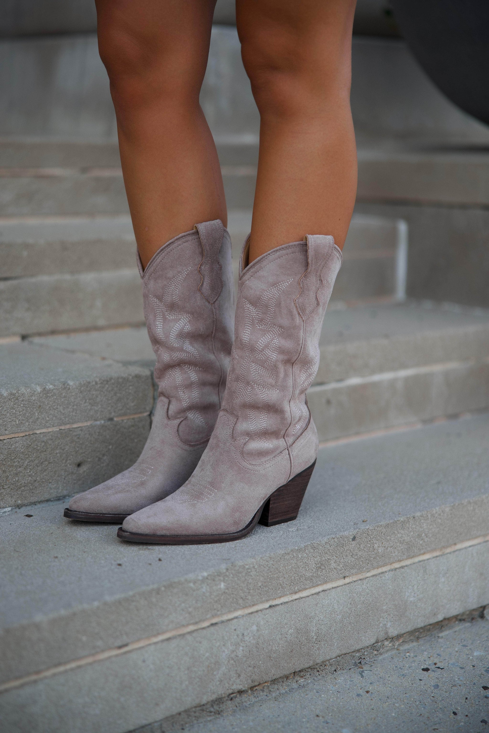 One Day Western Suede Boots main image 0