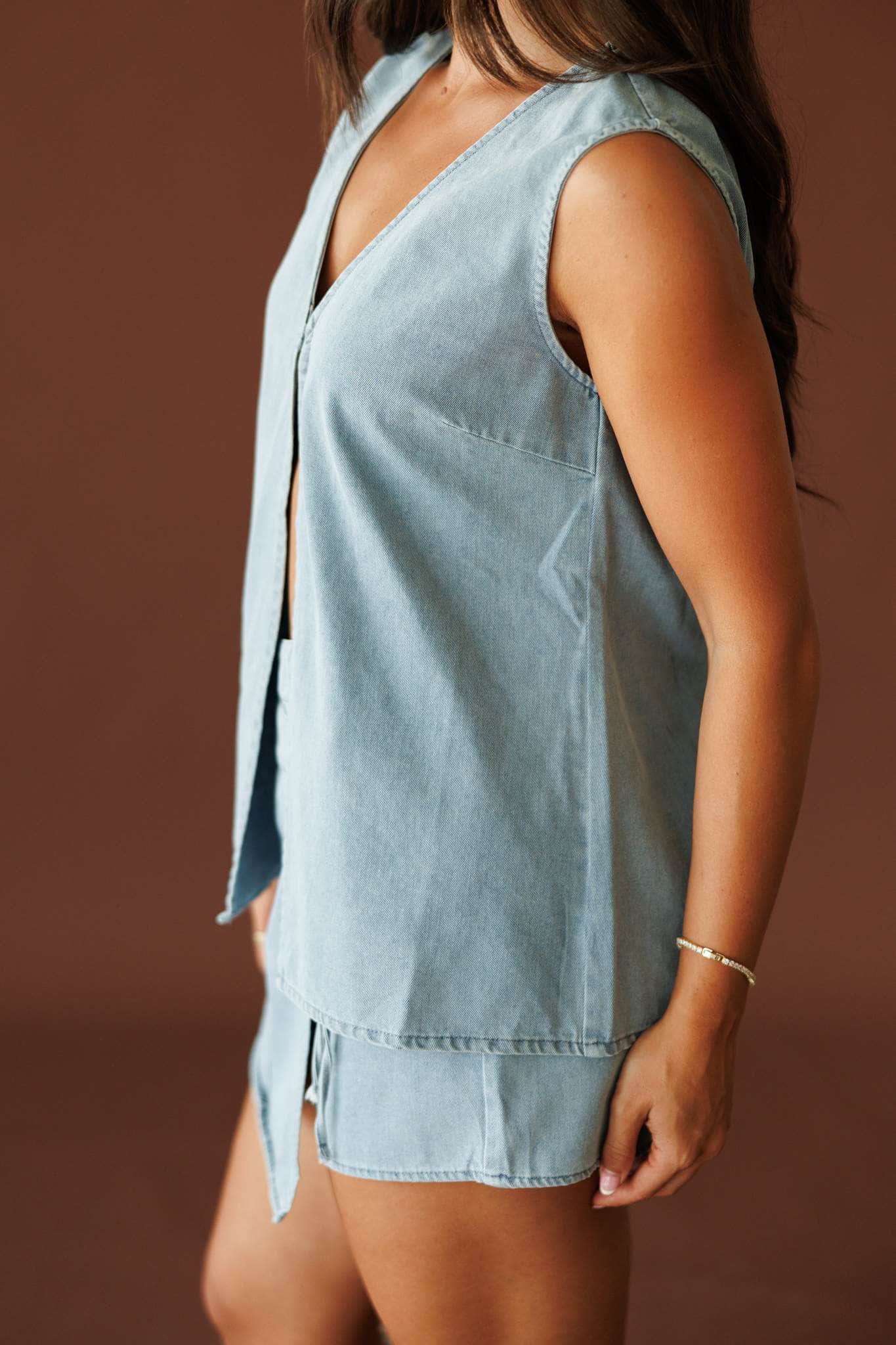 Sun Valley Denim Top