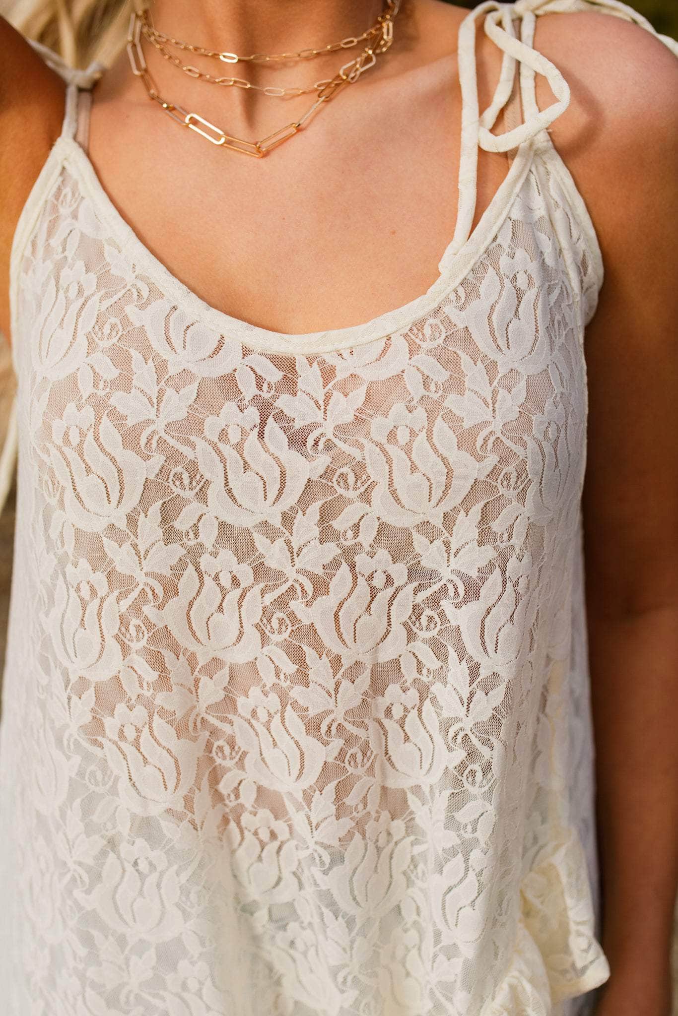 Sunspell Lace Maxi Top