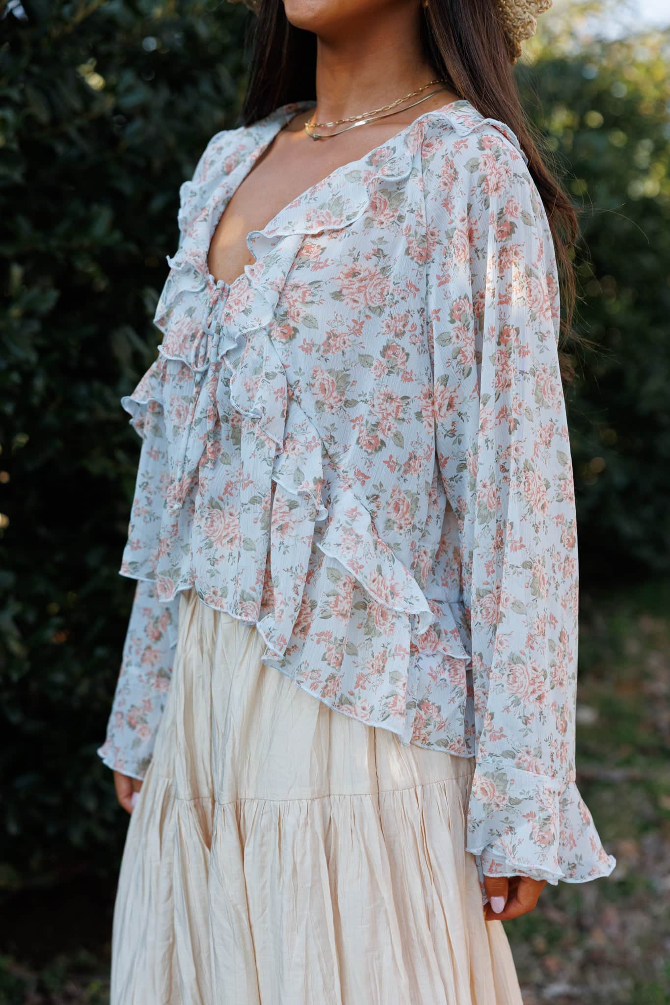 Sweet Grace Ruffle Top