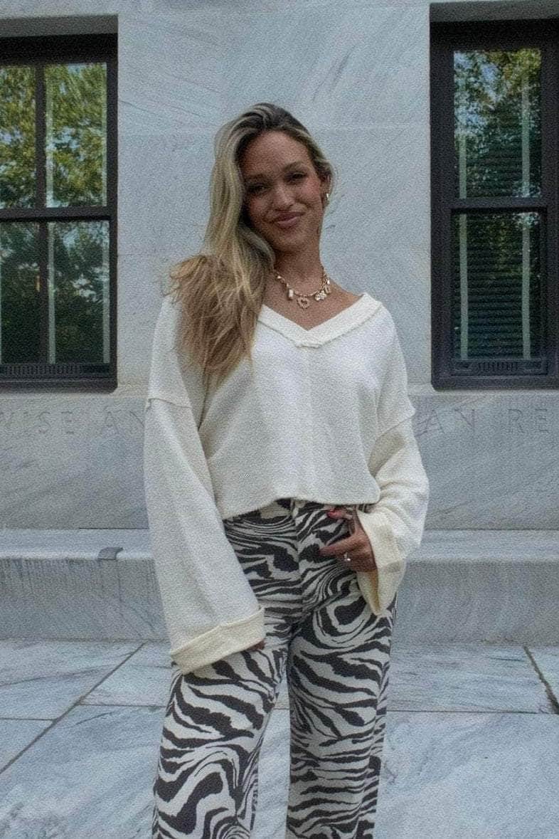 Tie Back Pullover Top