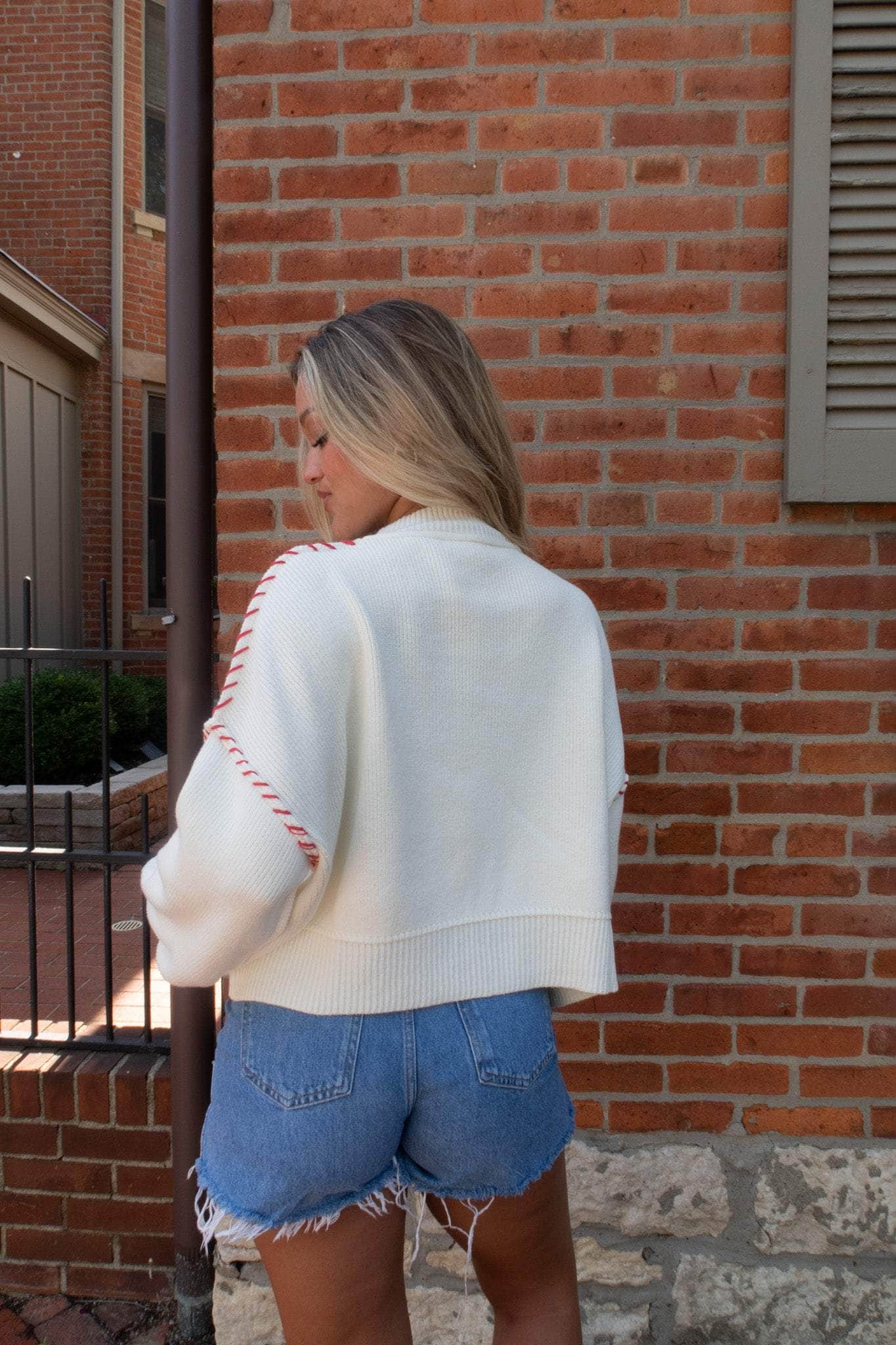 USA Stitched Sweater