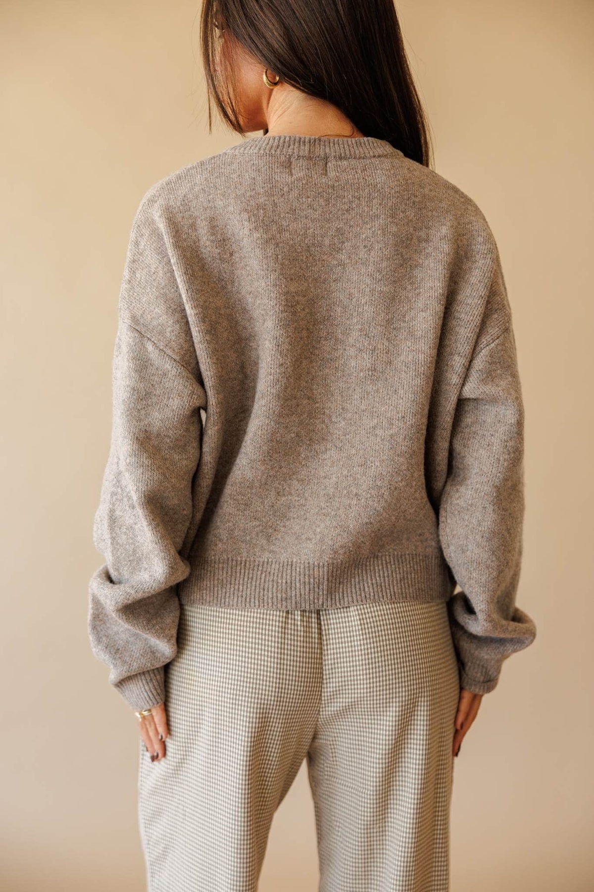 Forest green button front cardigan