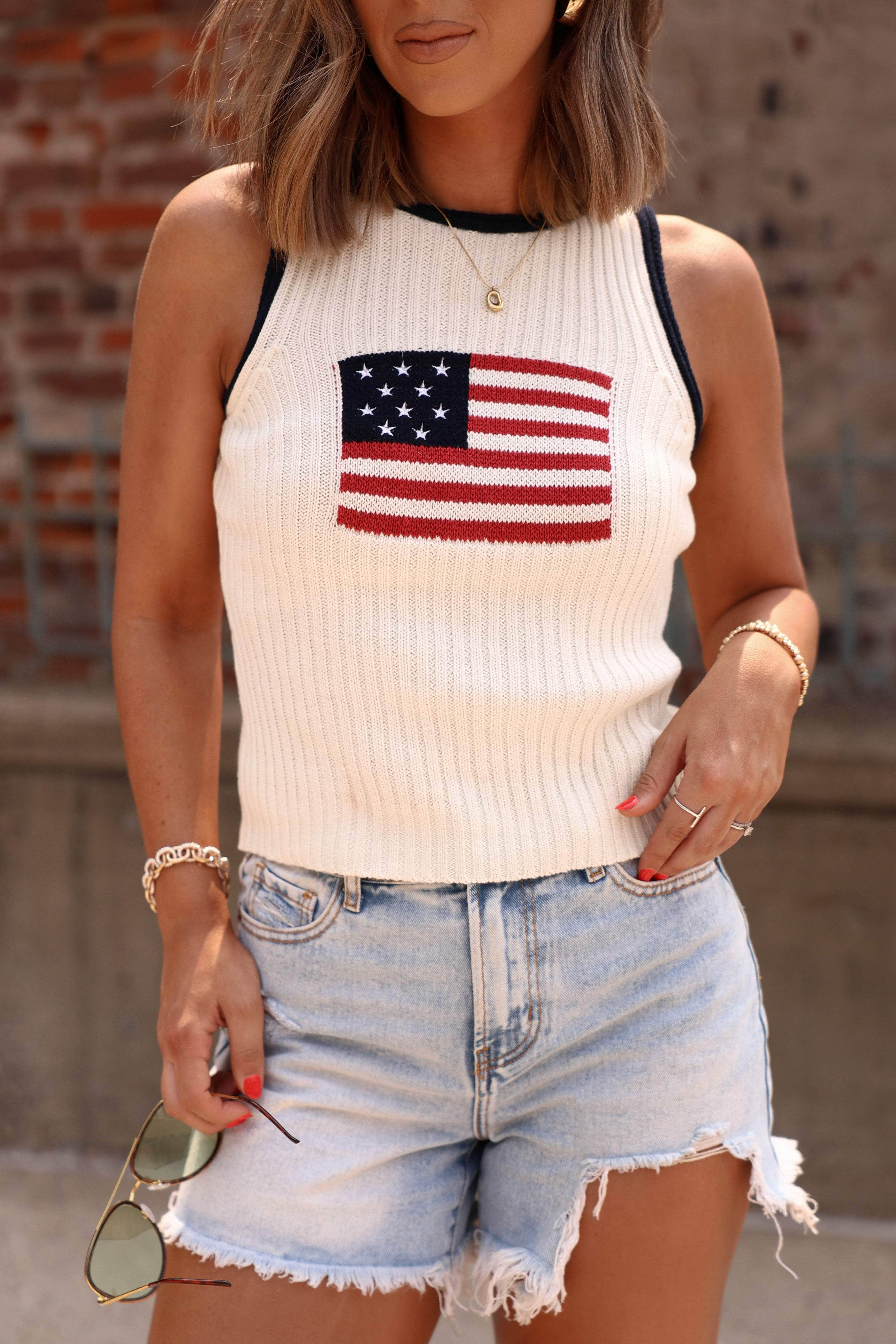 The Americana Knit Tank