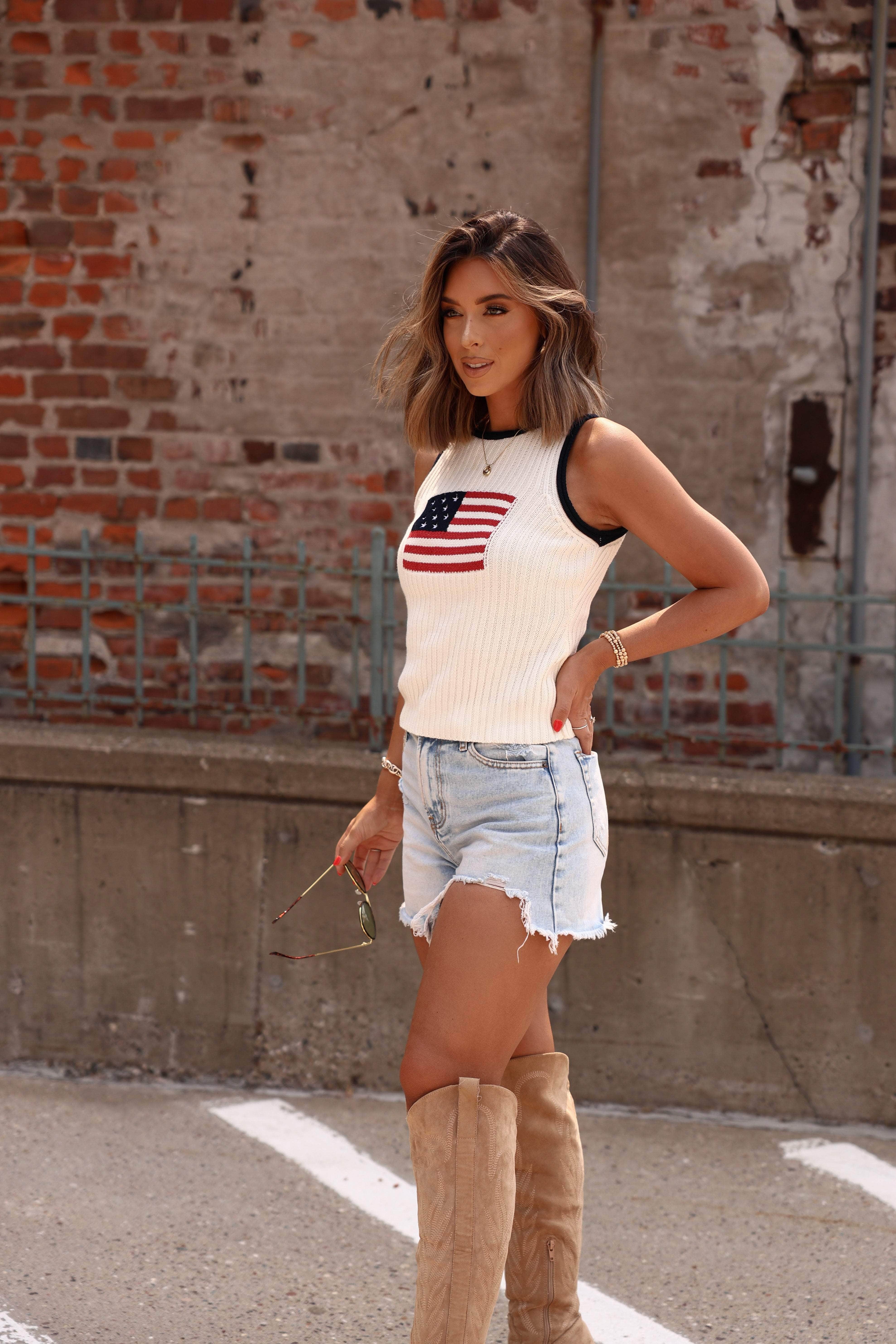 The Americana Knit Tank