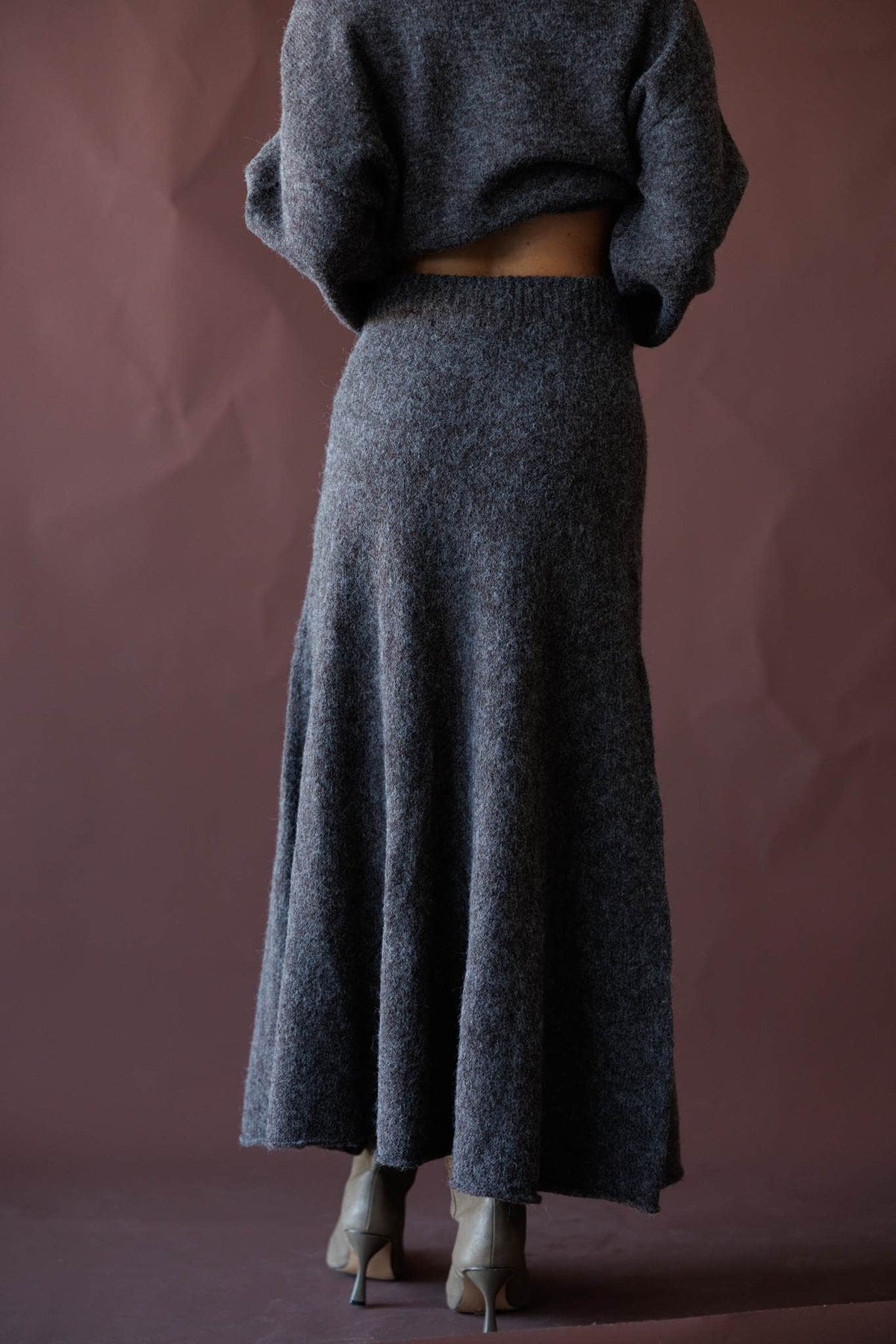 Knit maxi skirt