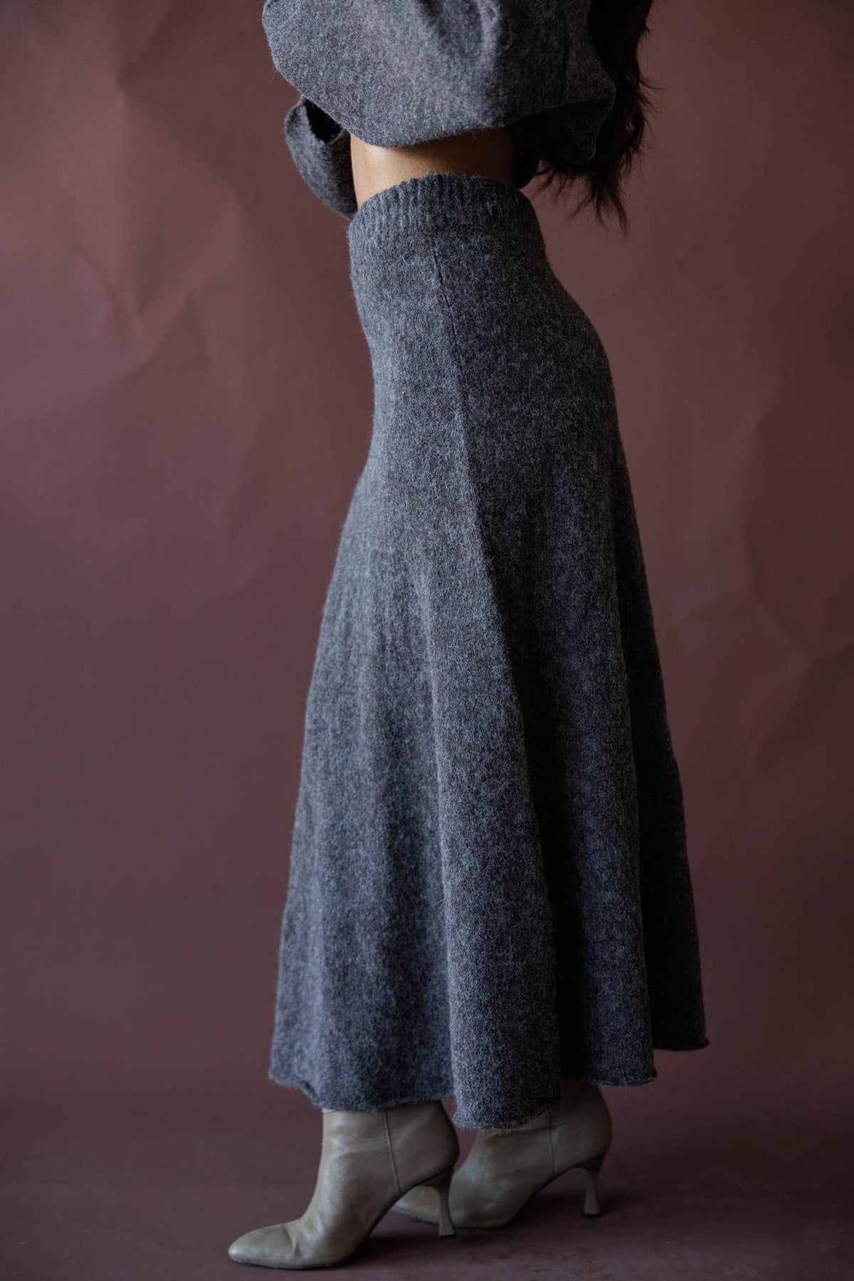 Knit maxi skirt