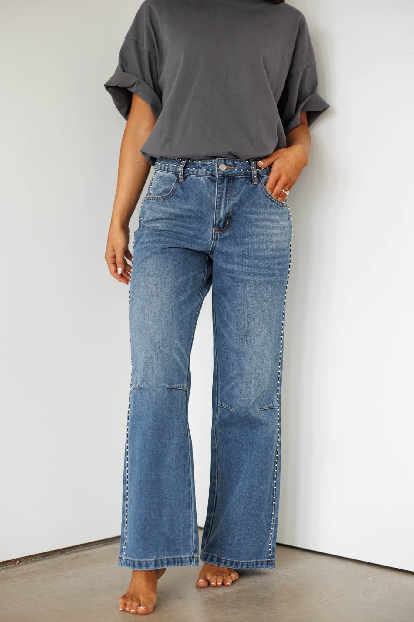 The Muse Studded Denim