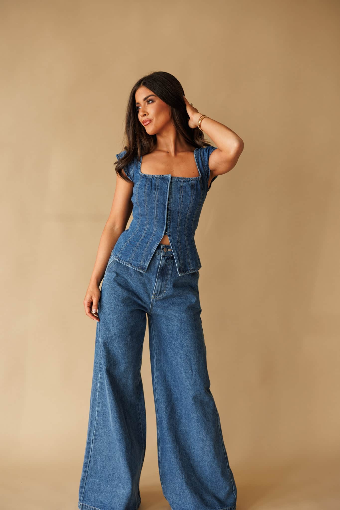 The Downtown Denim Top