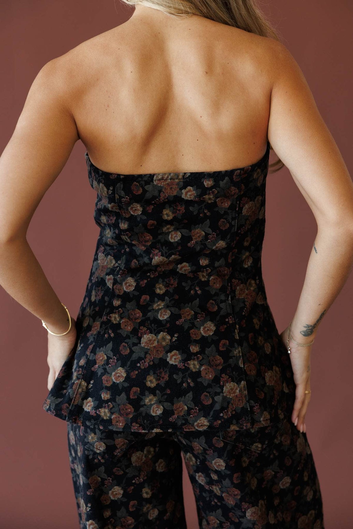 Multicolour floral top