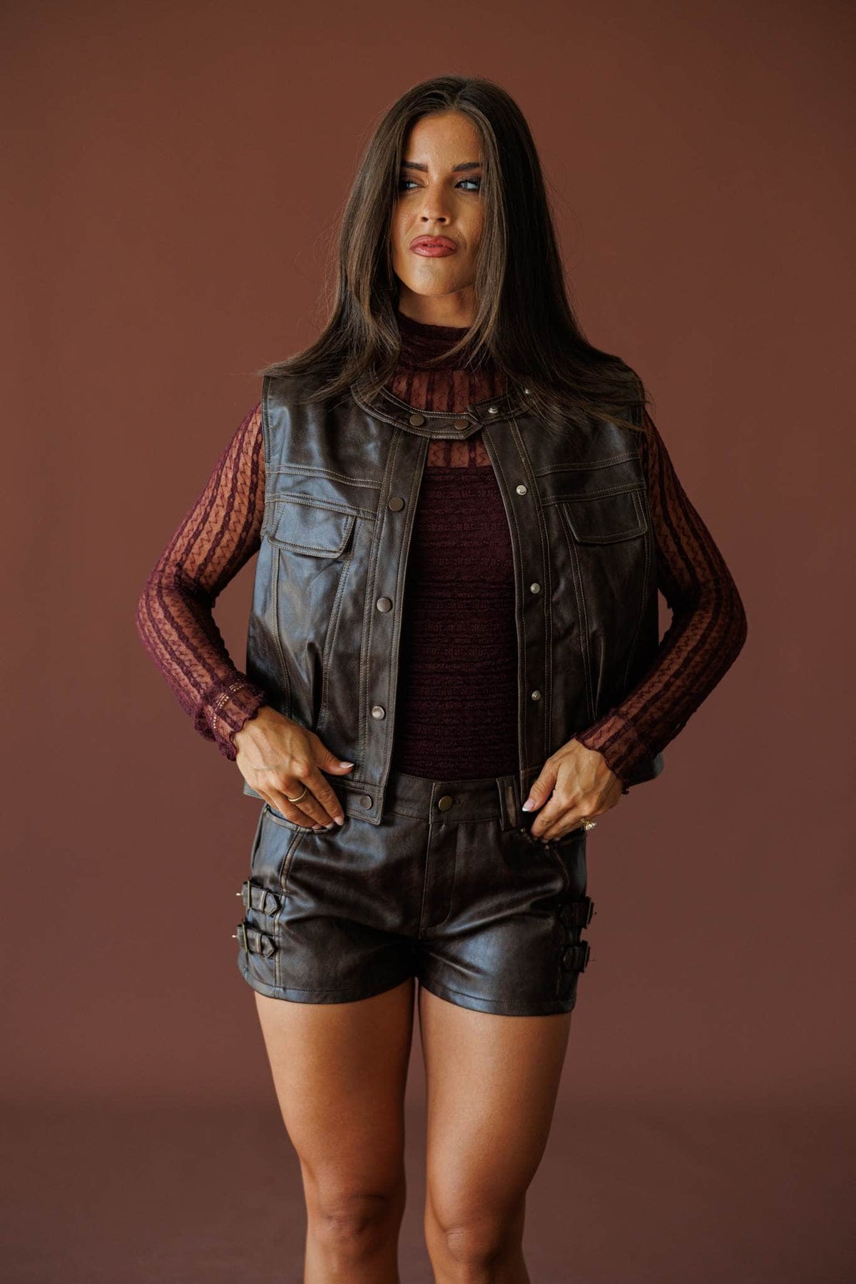 Outlaw Social Leather Vest