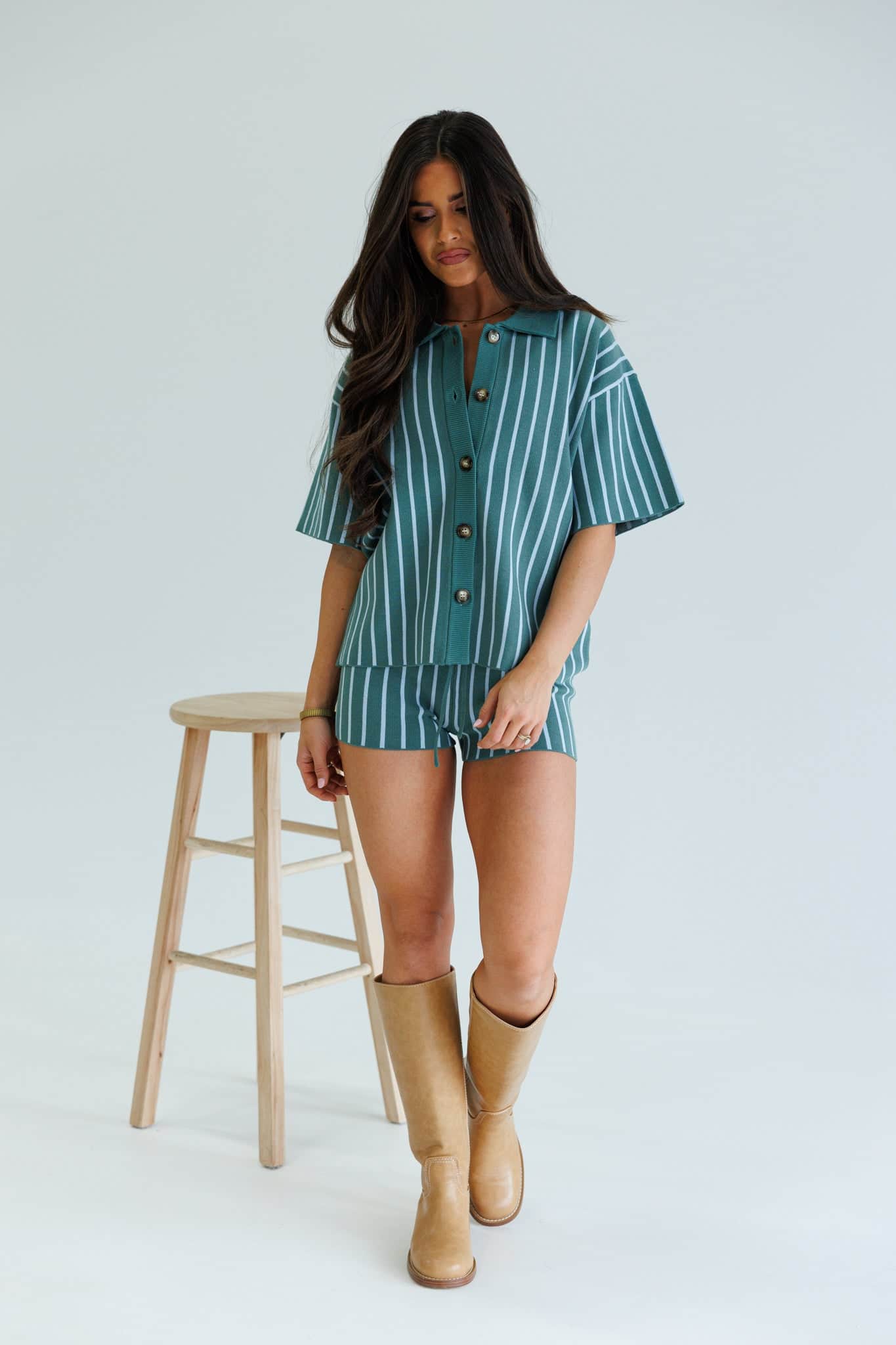 The Palma Striped Shorts