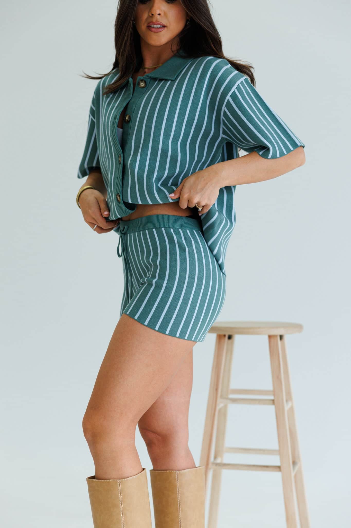 The Palma Striped Shorts