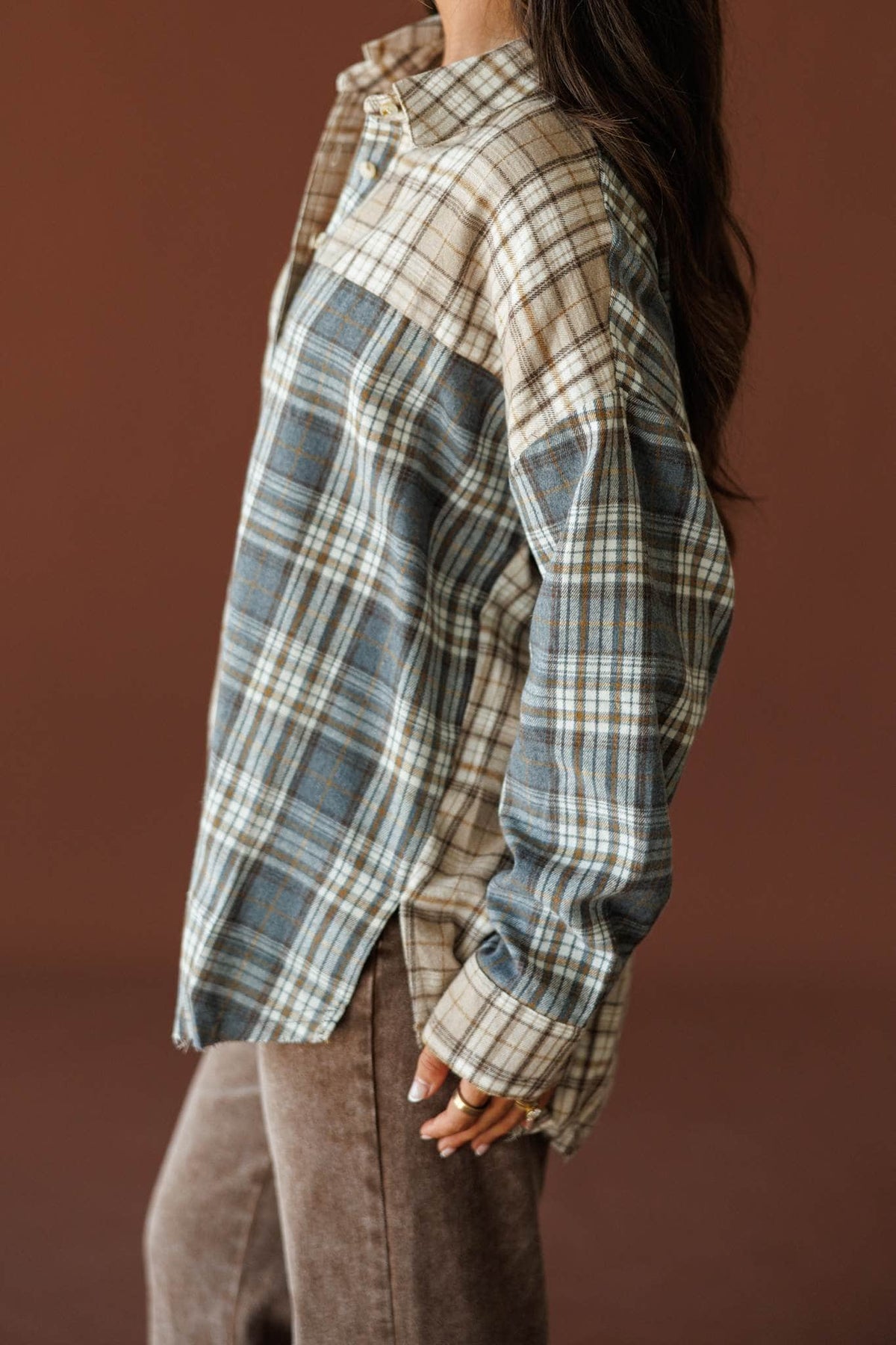 Cabin Checkout Plaid Top