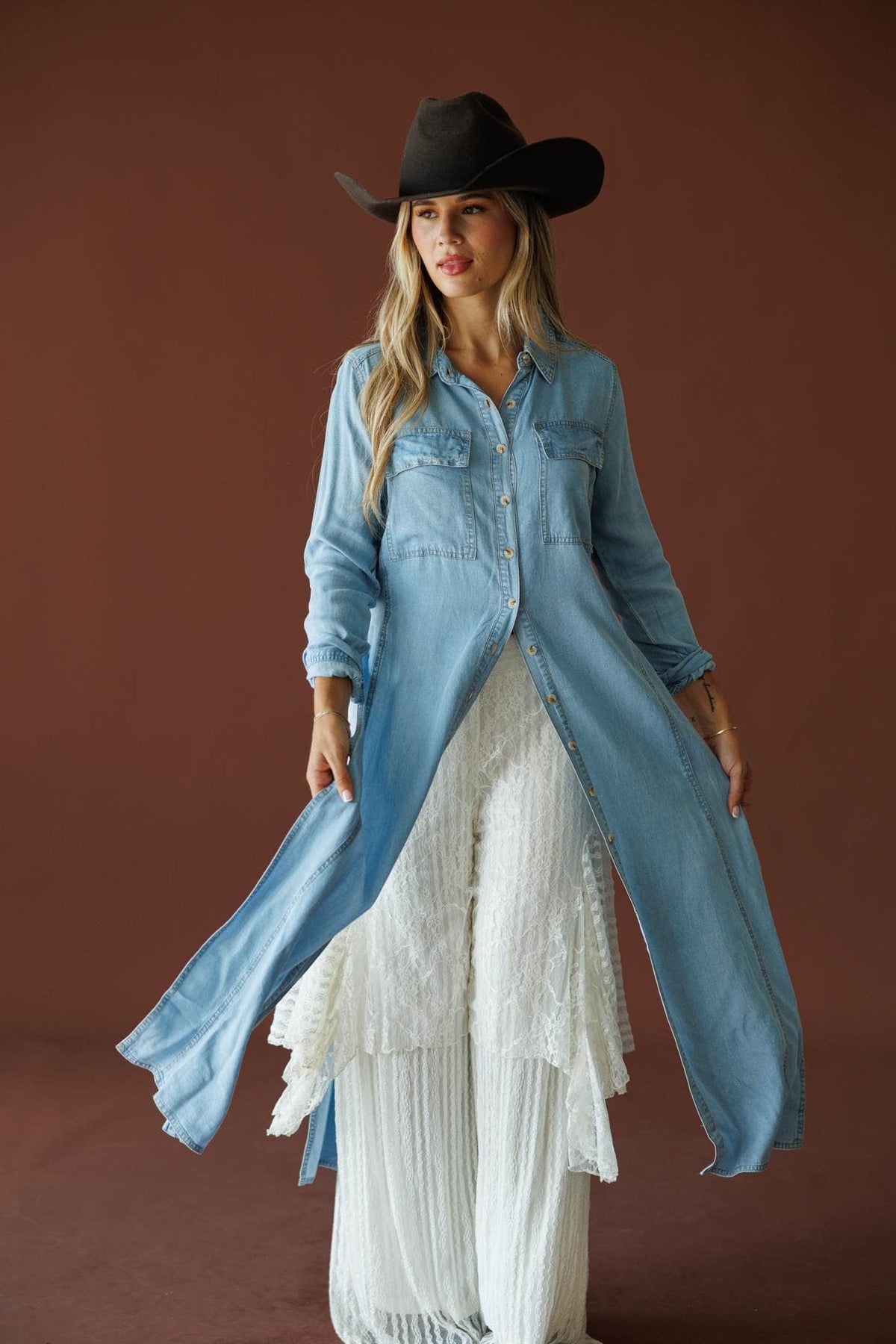 Miles From Here Denim Shirt