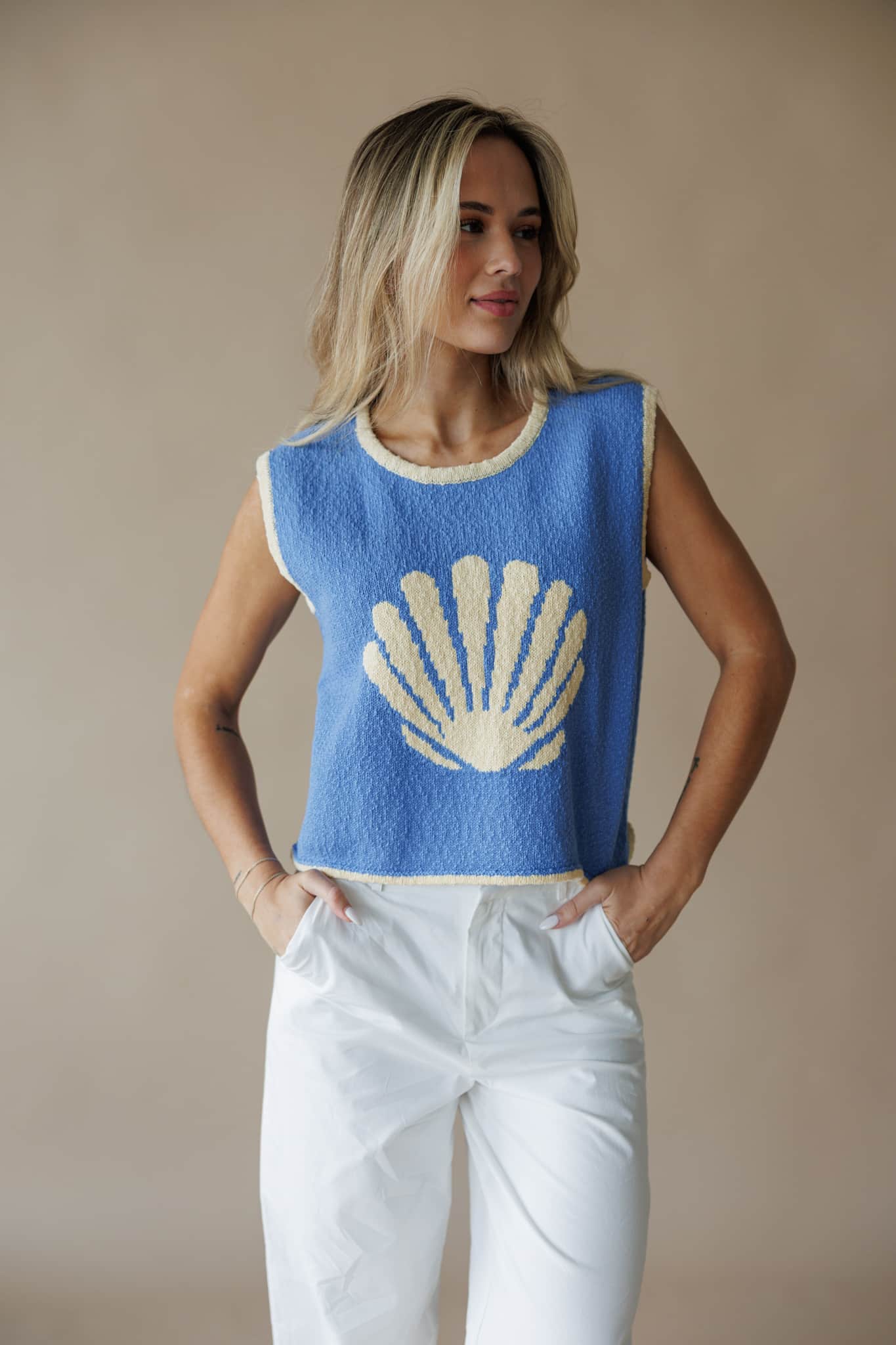 Palm Beach Shell Sweater