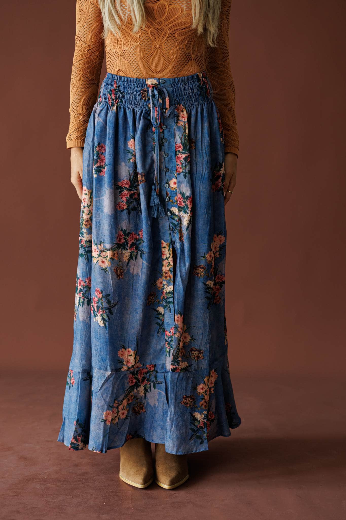 Wild Bouquet Maxi Skirt
