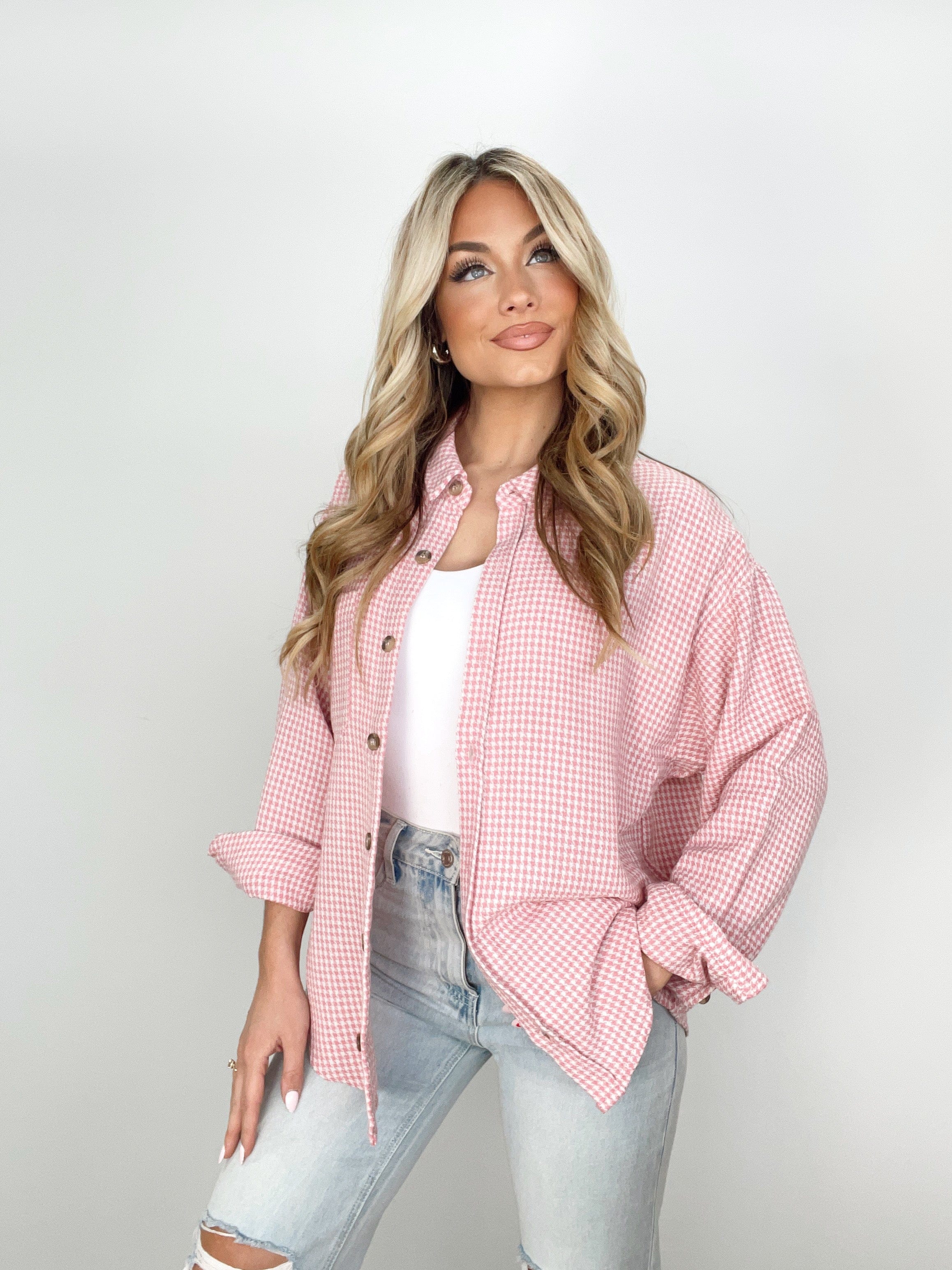 WL23-7601LN rose woven shirt Wishlist