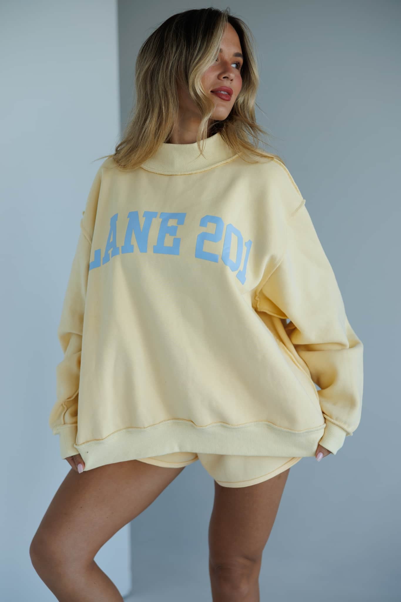 Yellow Lane 201 Mock Neck Sweatshirt