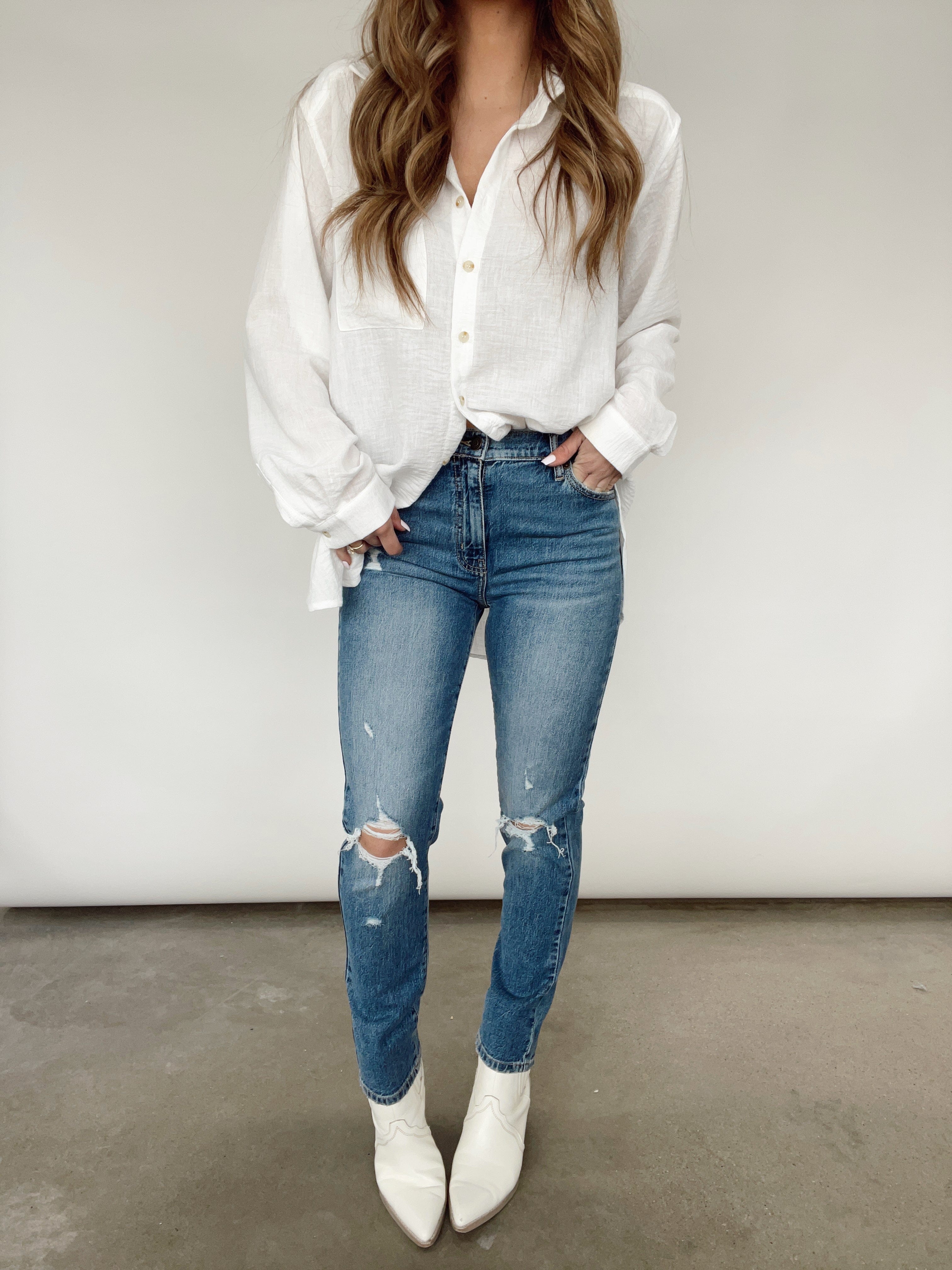 E82059BOD super high ride mom jean ankle Eunina