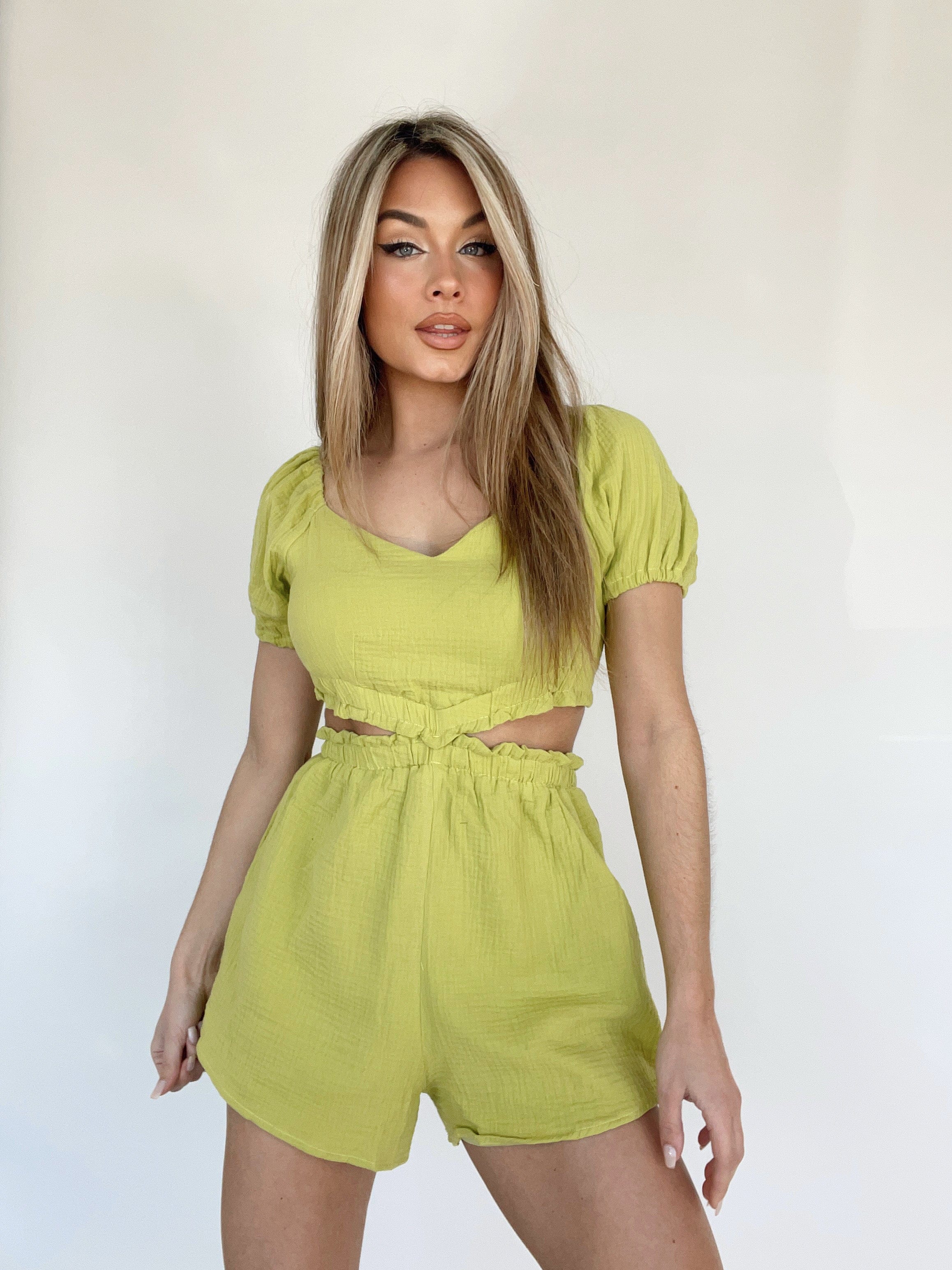 Here For The Gelato Romper ensemble