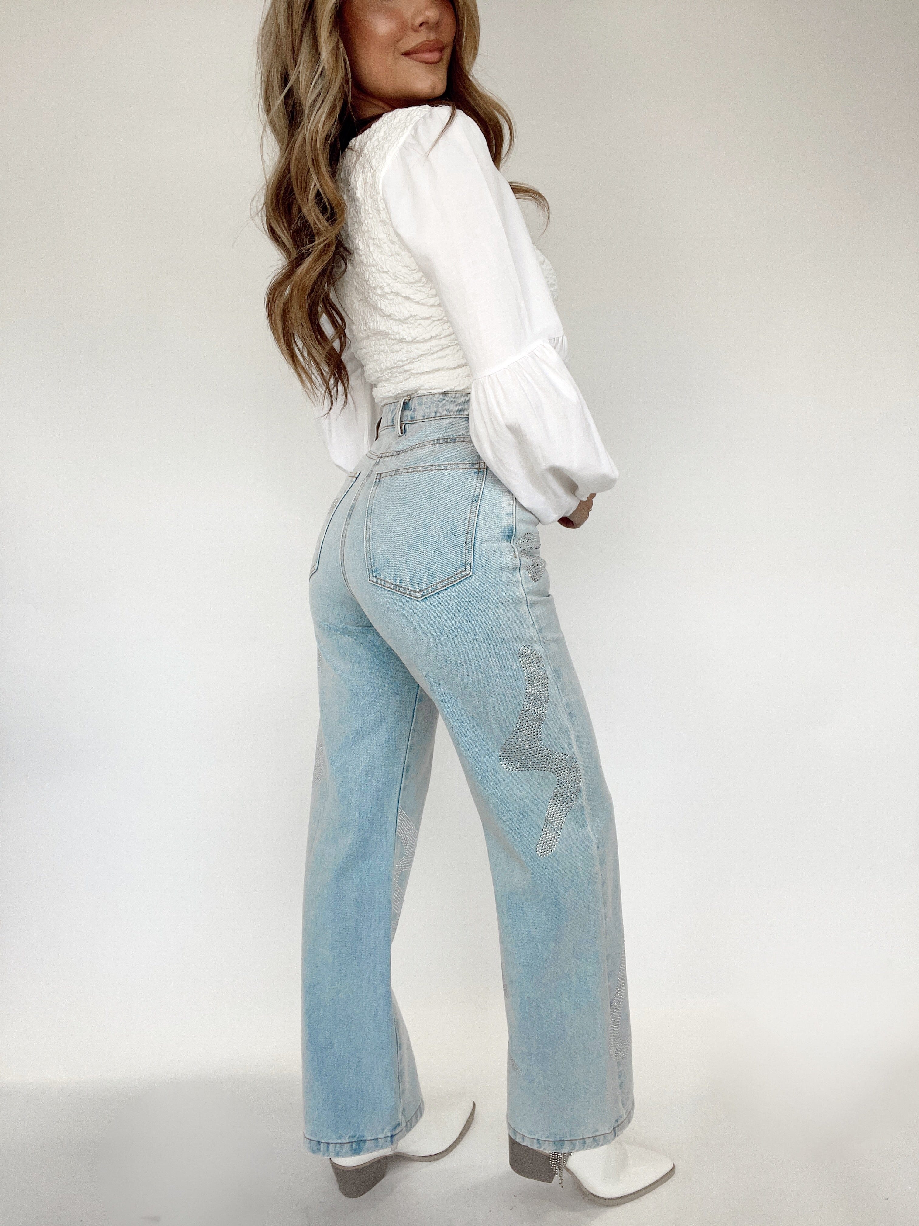 IP2680-1 - Detail Denim Pants LE LIS