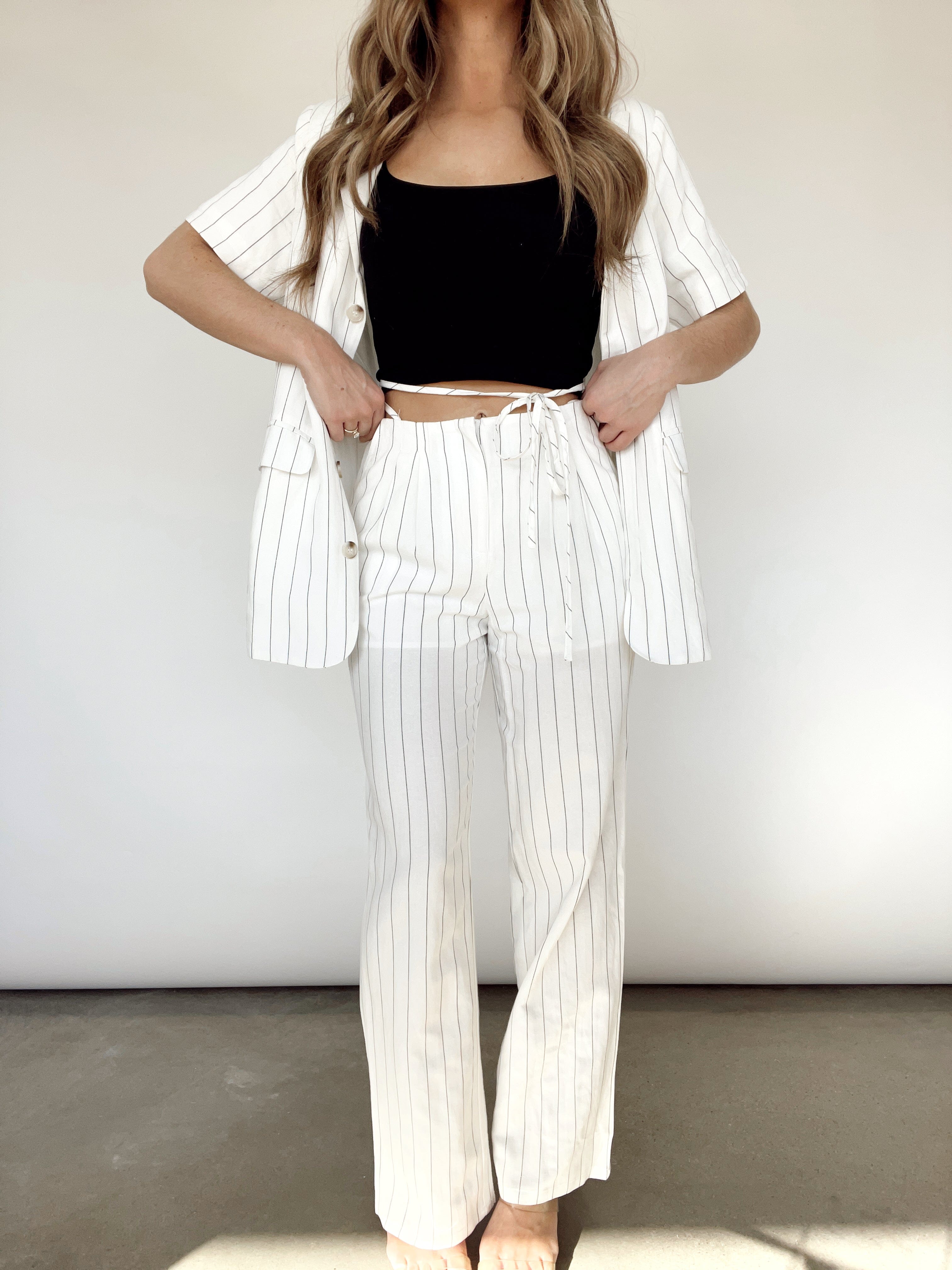 IP2799 - Tie Waist Linen Pants LE LIS
