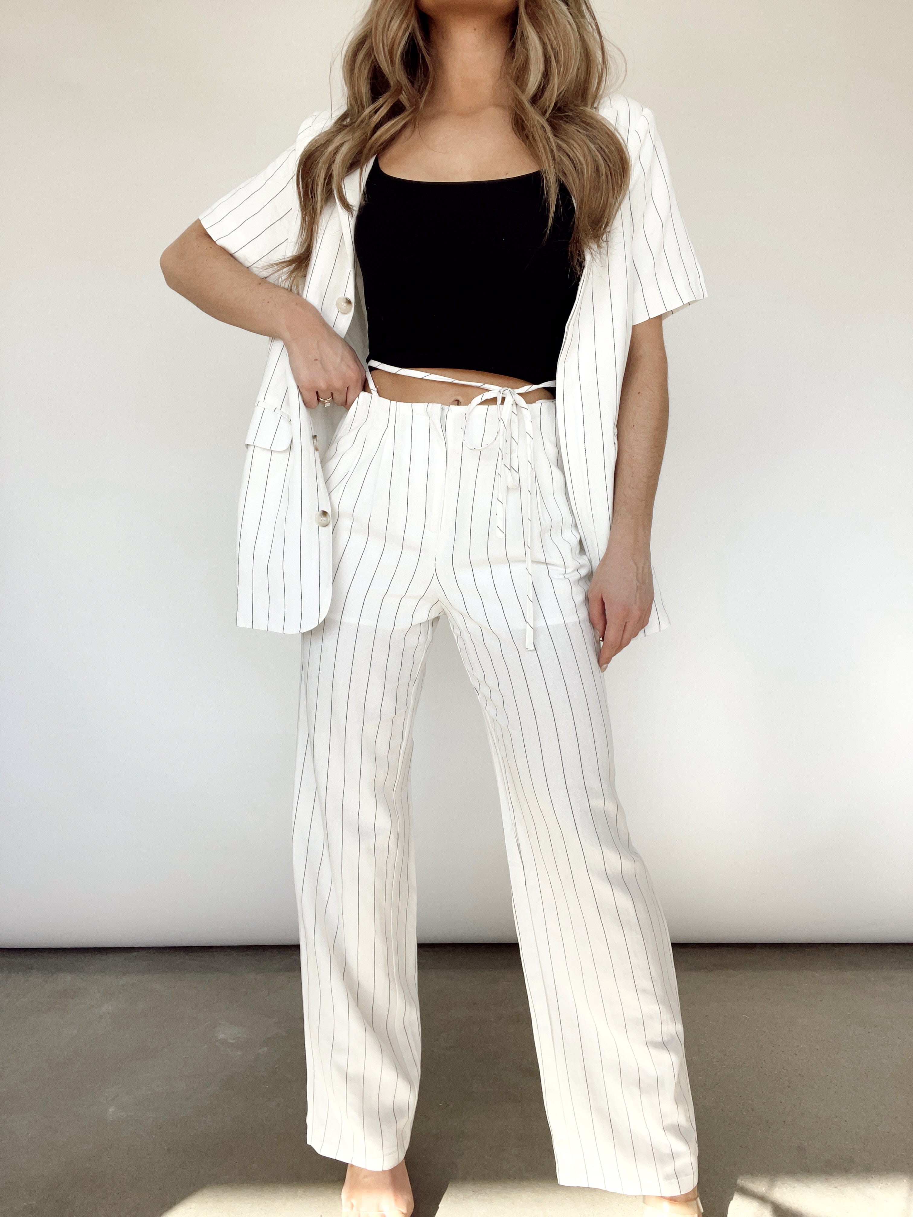 IP2799 - Tie Waist Linen Pants LE LIS