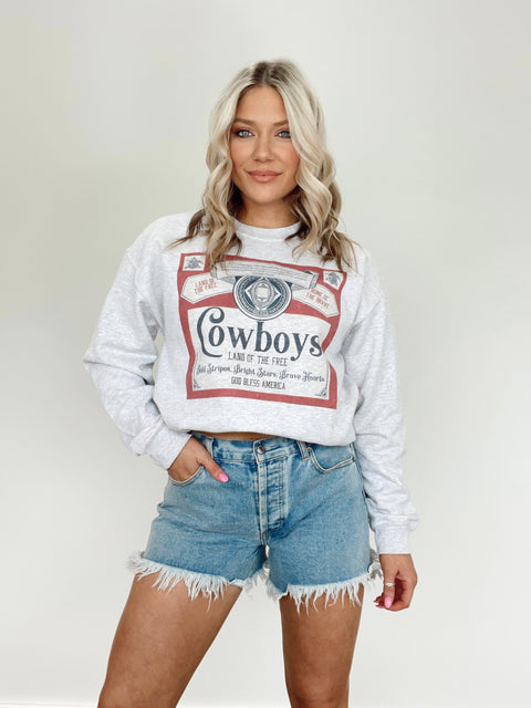 Land Of The Free Cowboys Graphic Sweatshirt – Lane 201