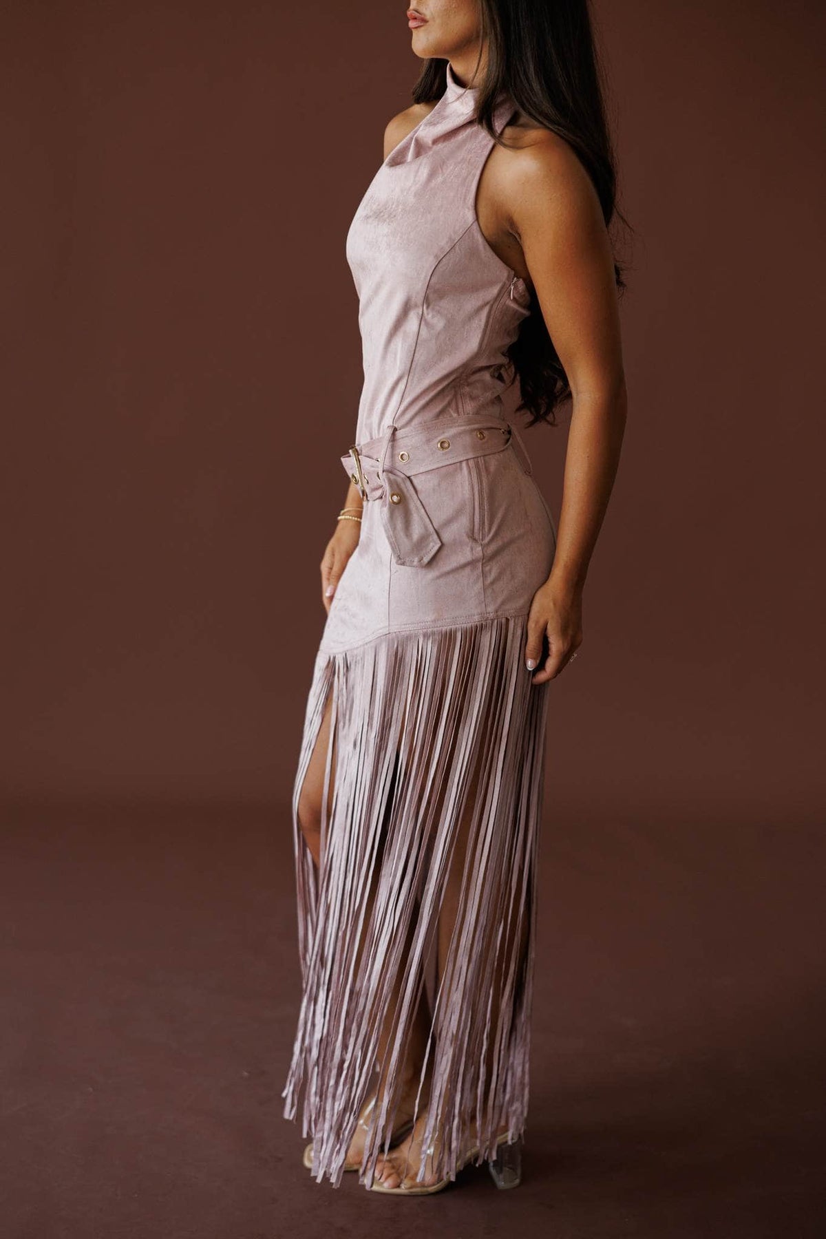 West Of Sunset Suede Dress